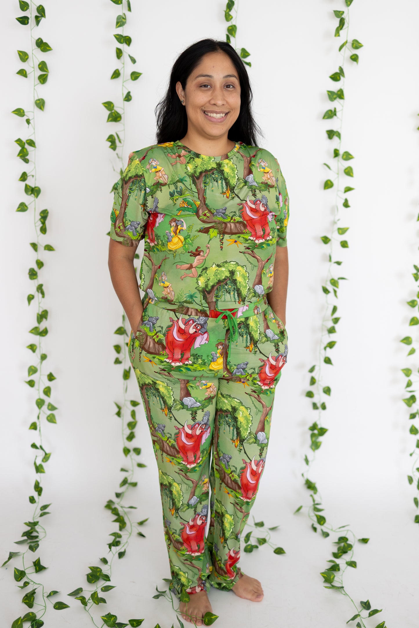 Raised by the Jungle Unisex Adult Pajama Separates