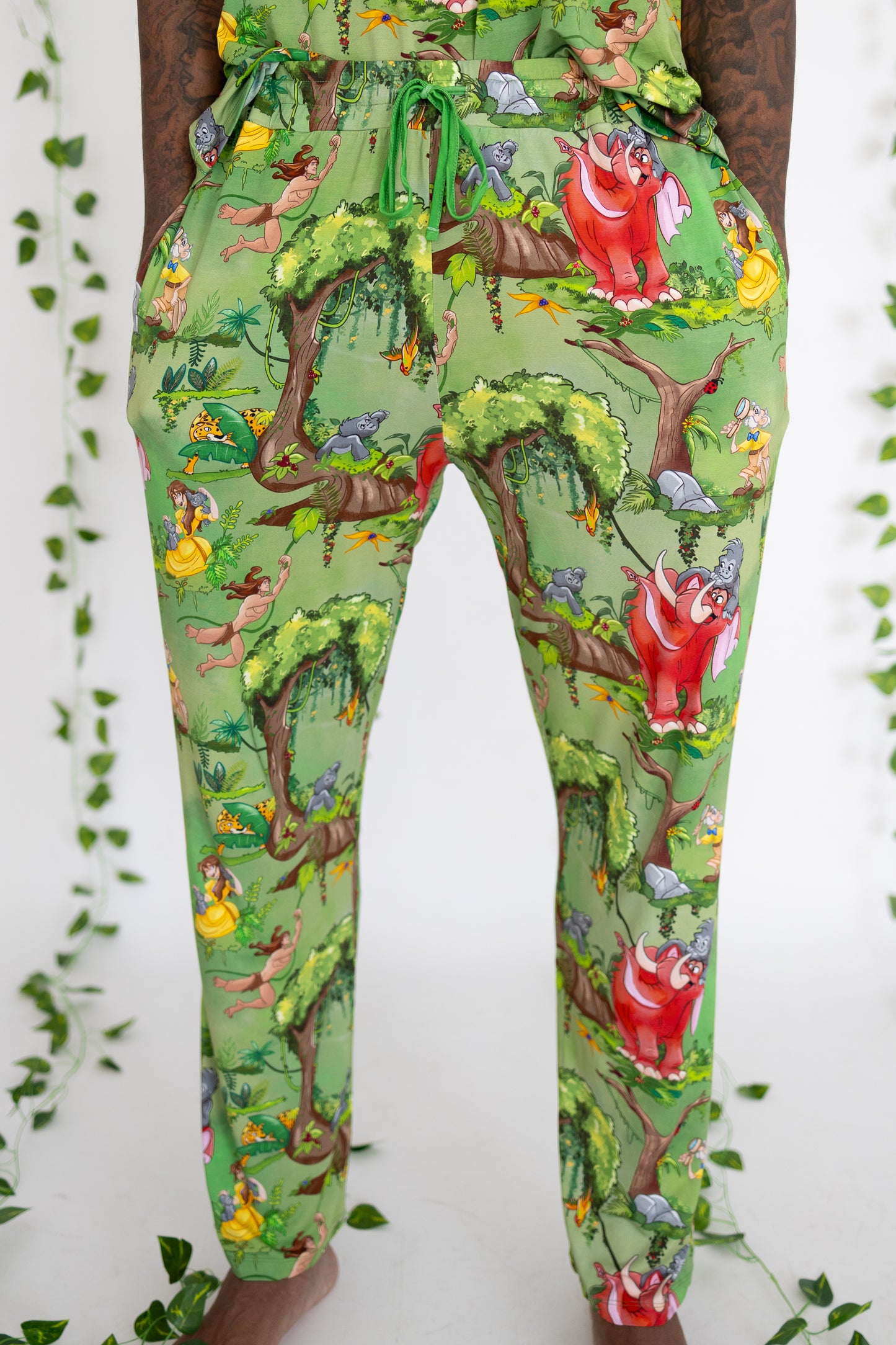 Raised by the Jungle Unisex Adult Pajama Separates