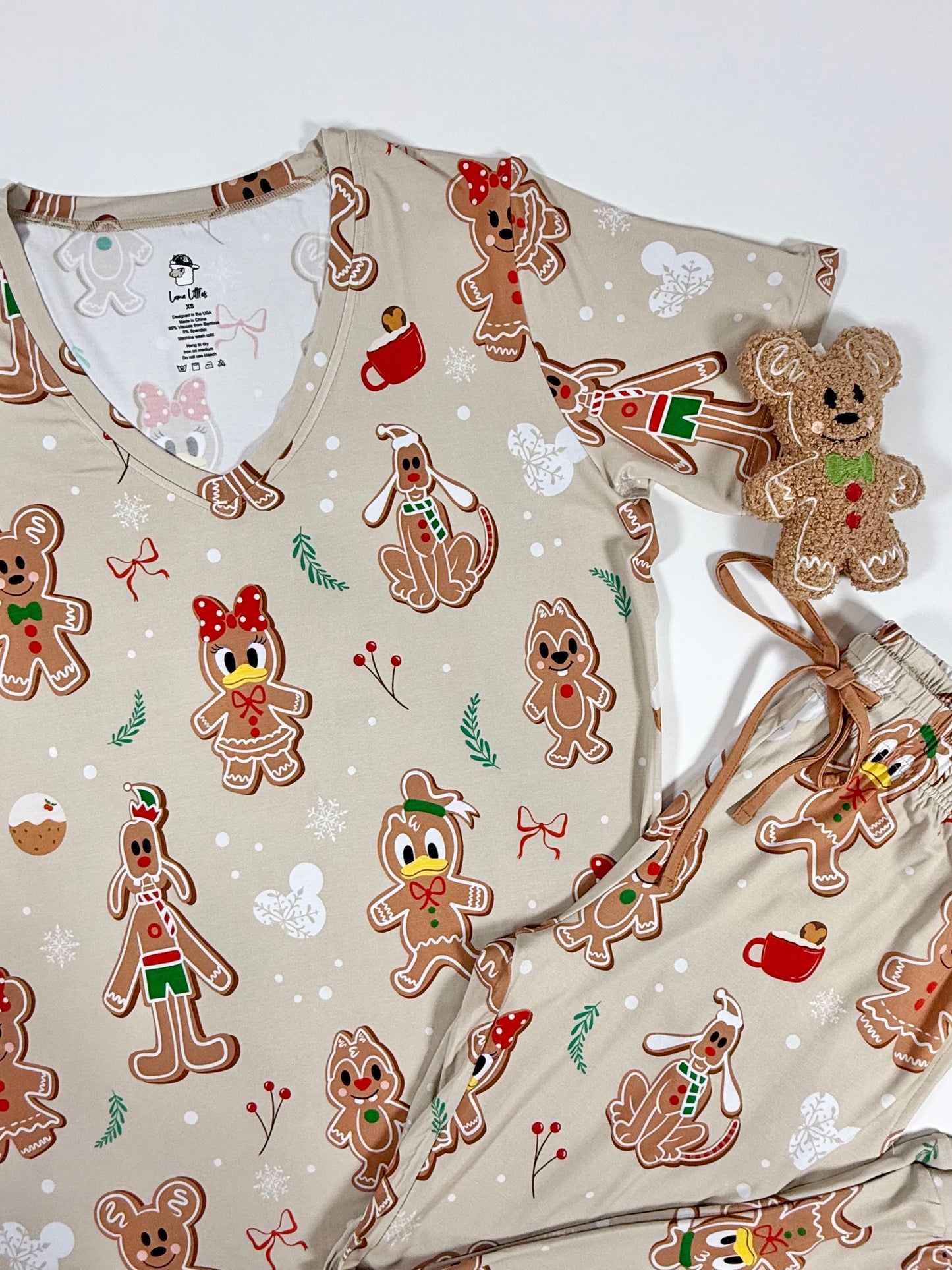 Gingerbread Christmas Women's 2pc Jogger Pajamas