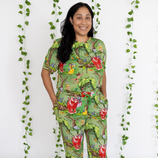 Raised by the Jungle Unisex Adult Pajama Separates