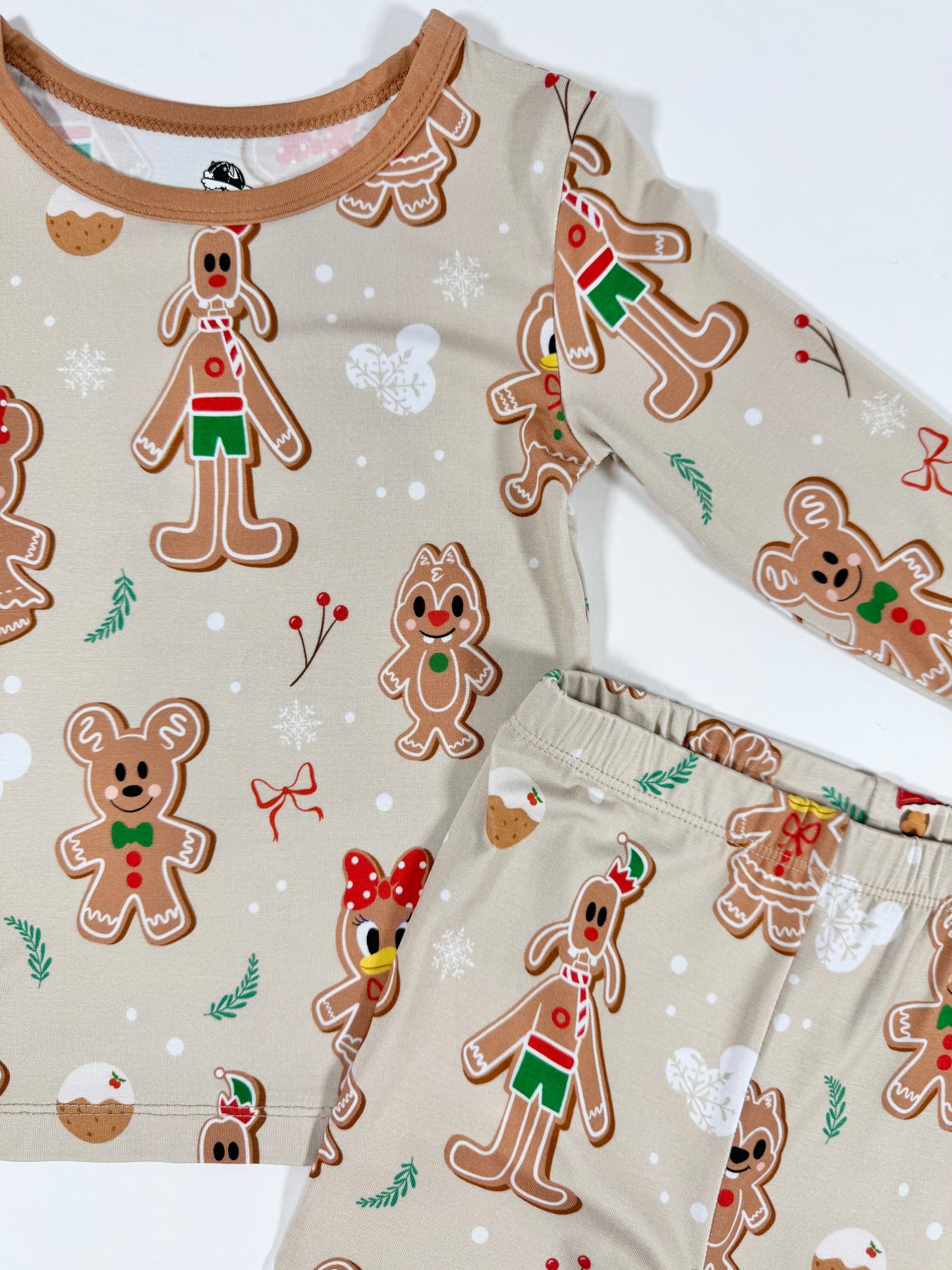 Gingerbread Christmas 2pc Long Sleeve Pajamas