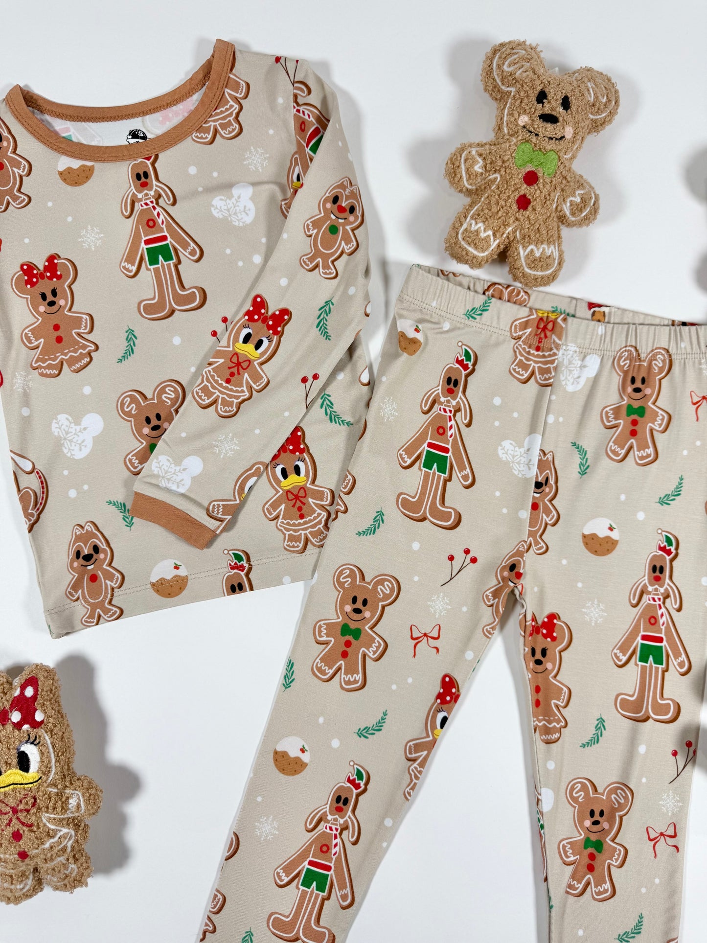 Gingerbread Christmas 2pc Long Sleeve Pajamas