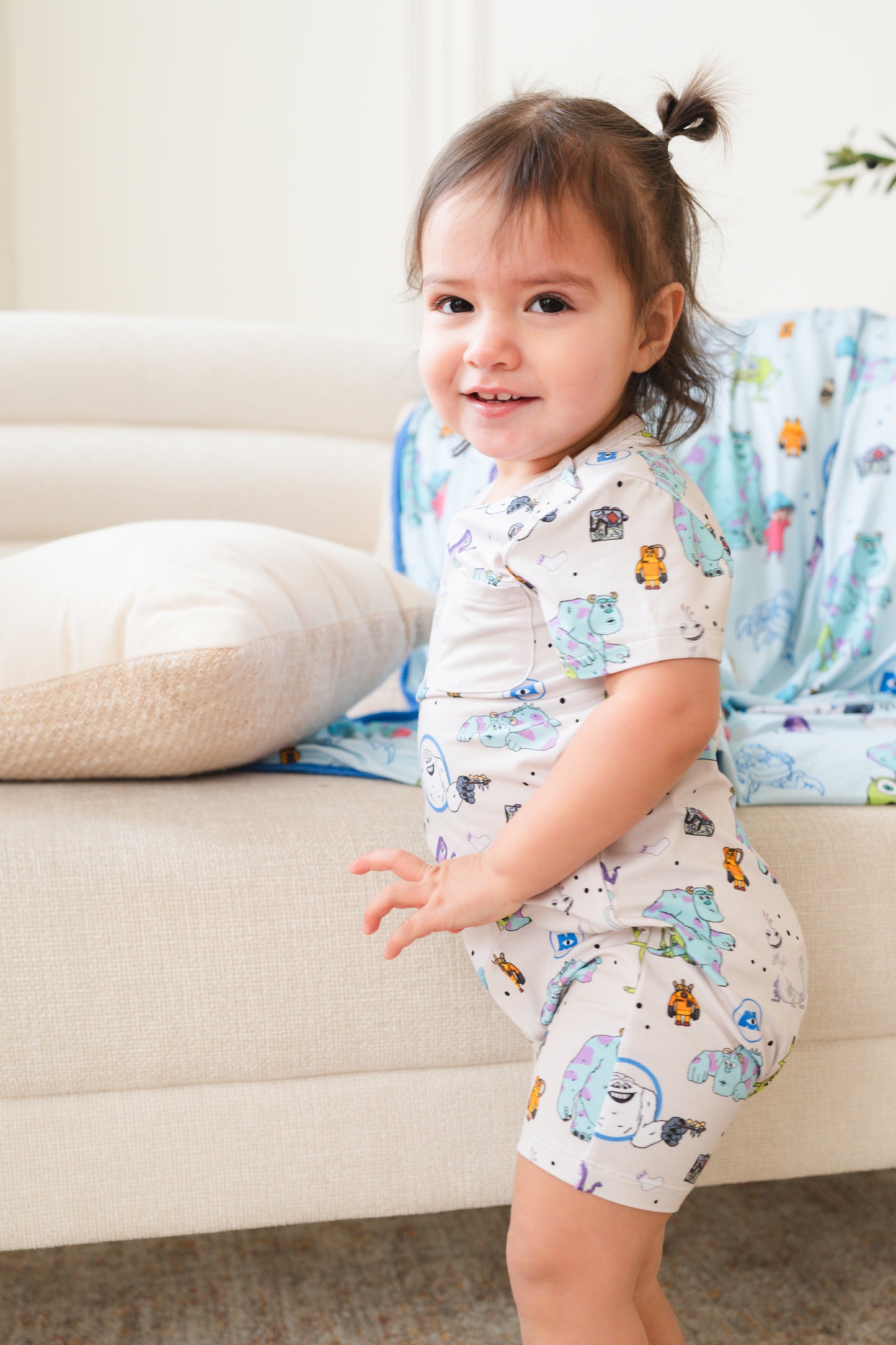 Monsters Shortie Romper