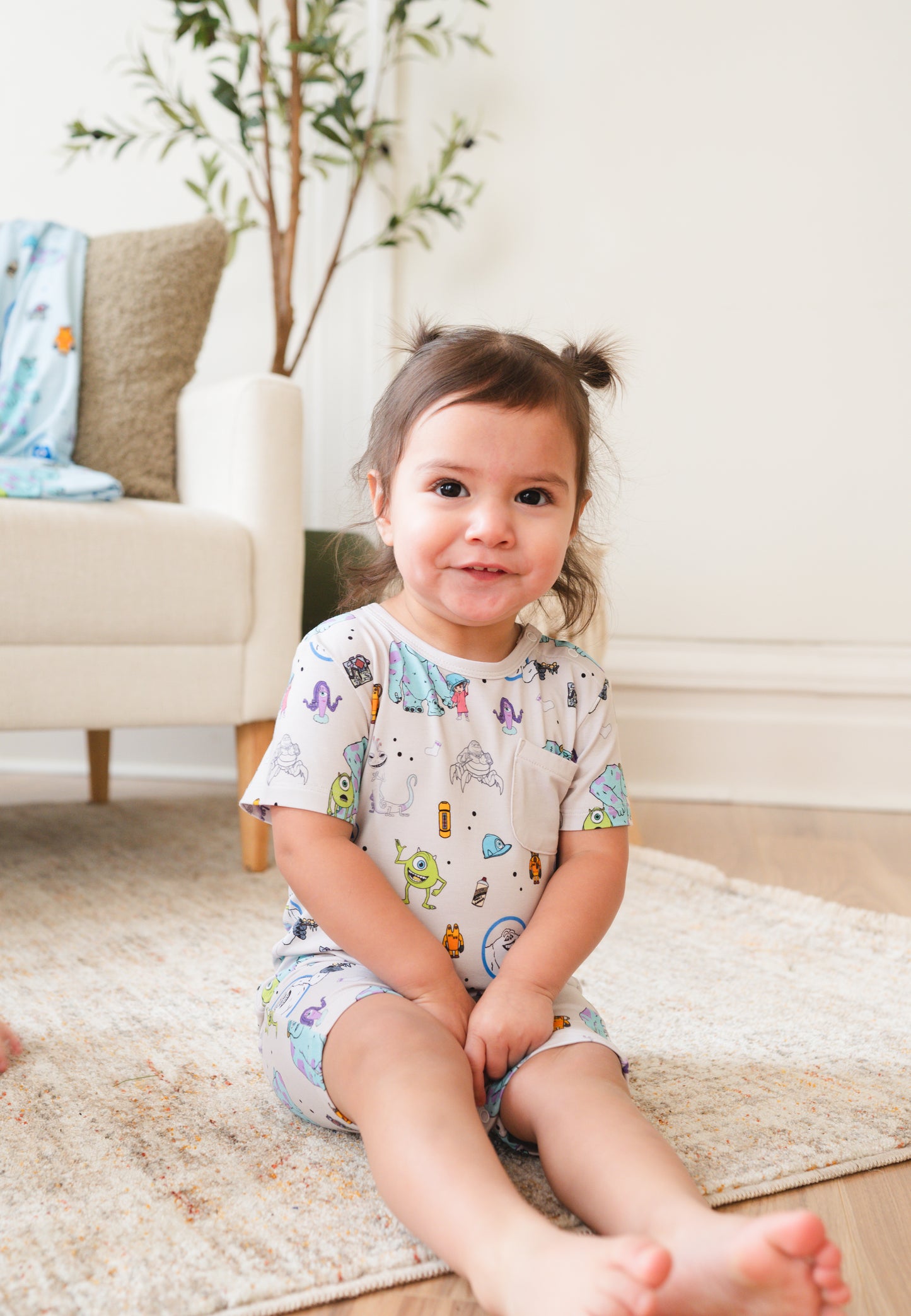 Monsters Shortie Romper