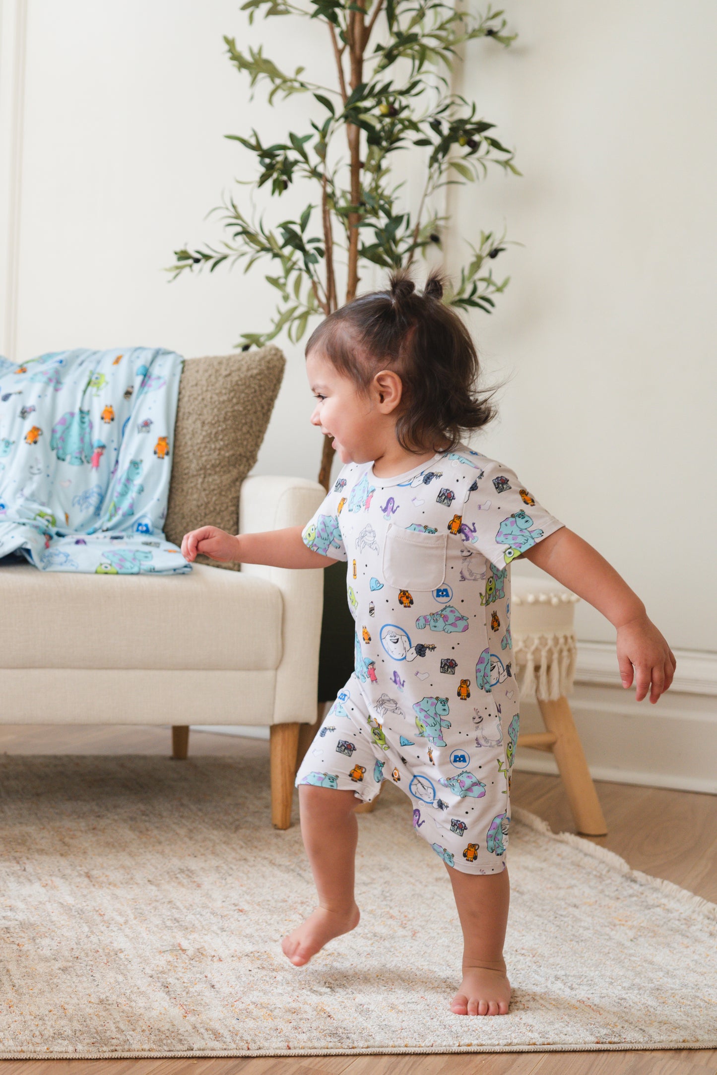 Monsters Shortie Romper