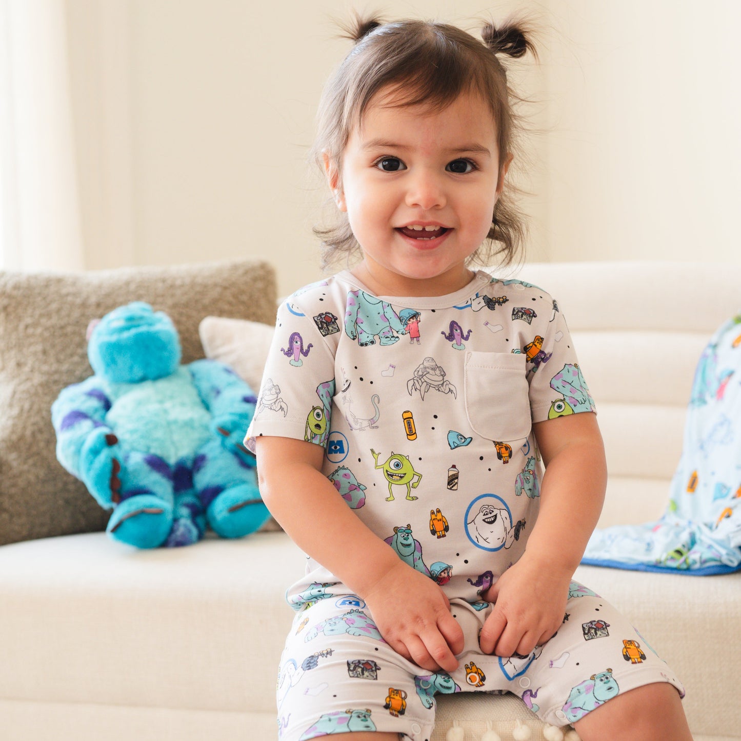 Monsters Shortie Romper