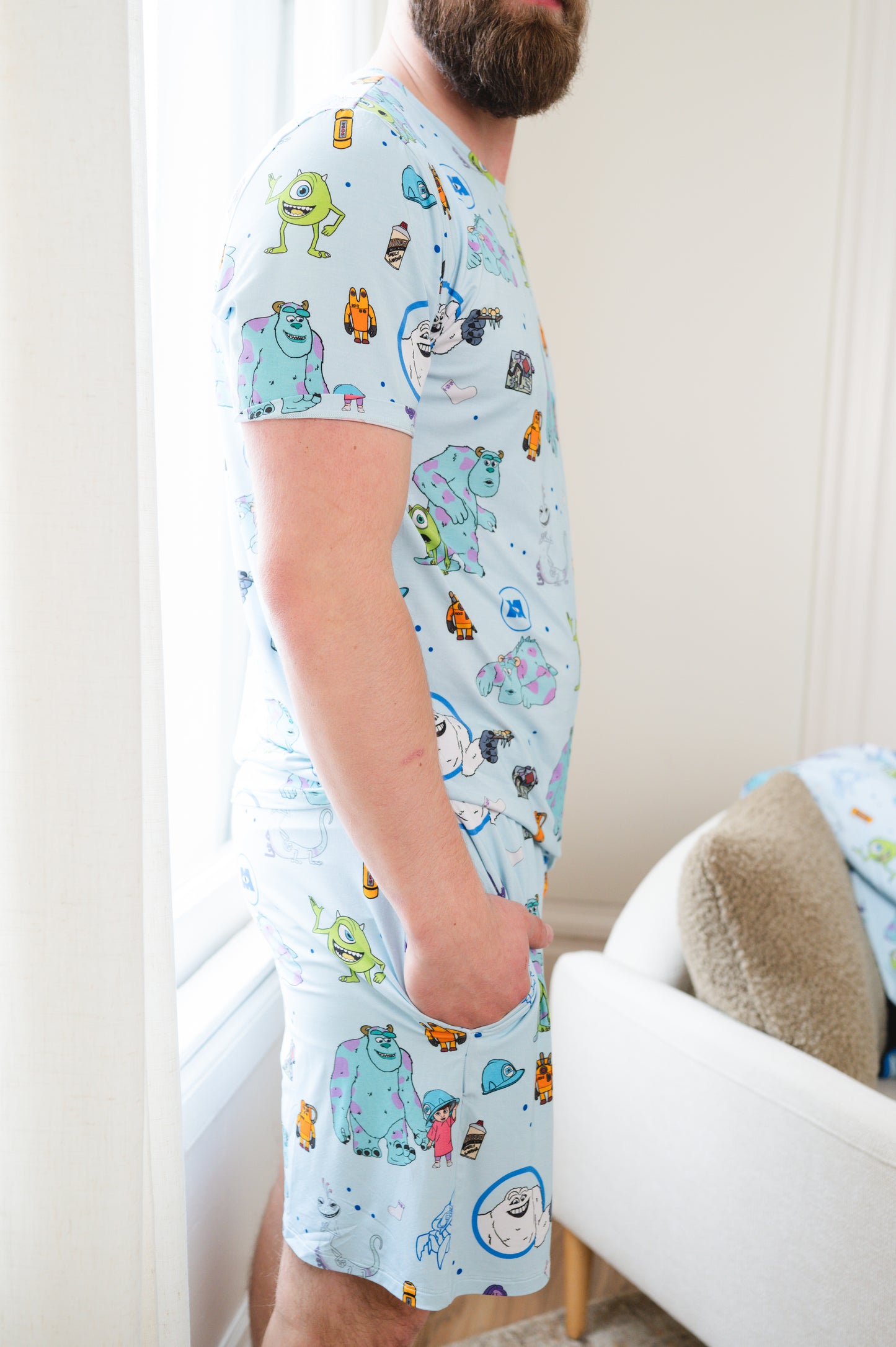 Monsters Mens 2pc Pajamas