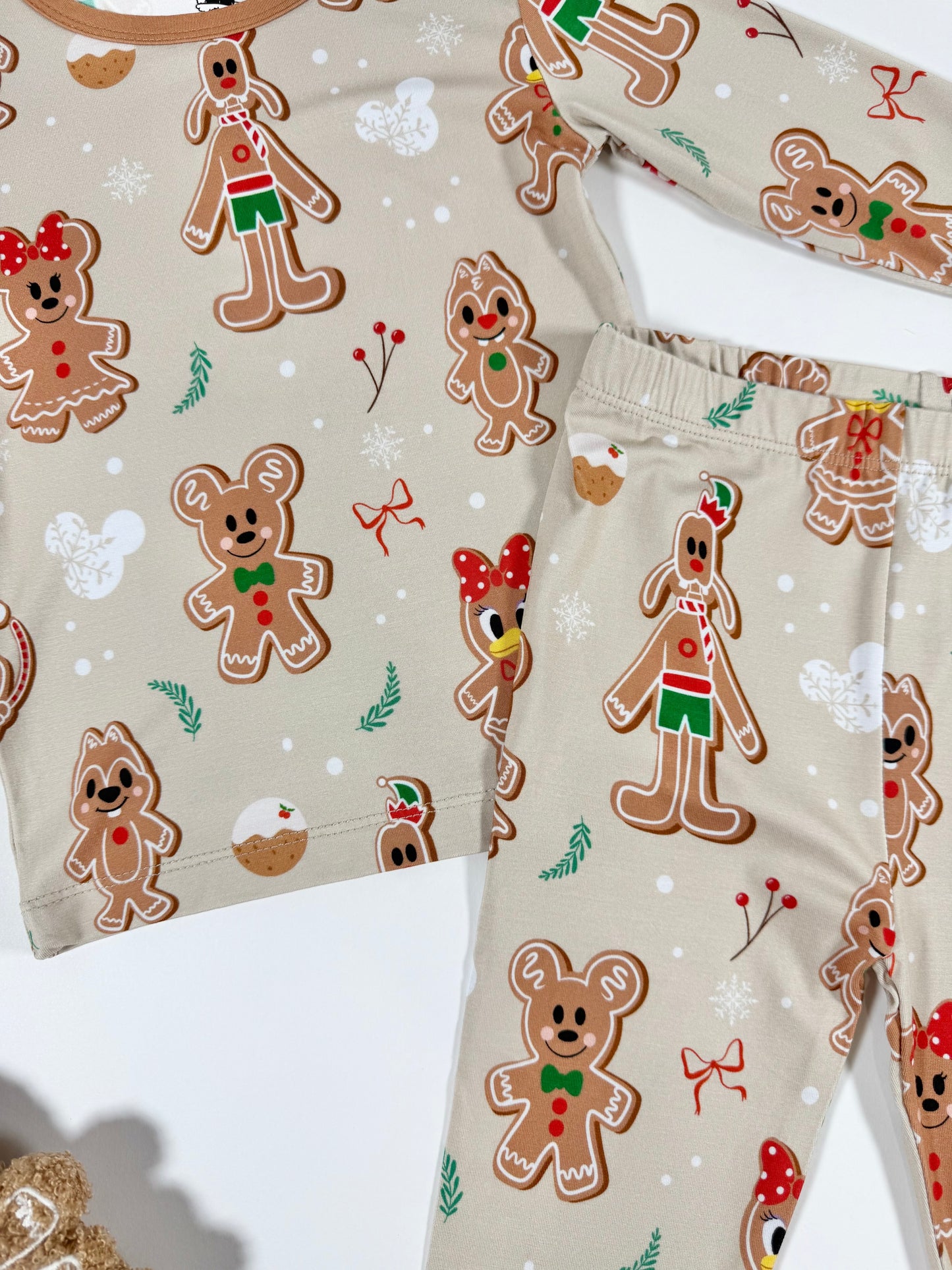 Gingerbread Christmas 2pc Long Sleeve Pajamas