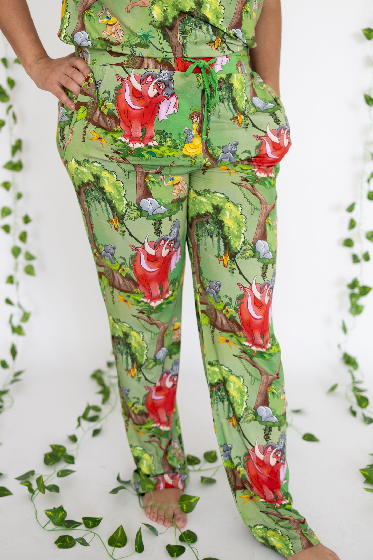 Raised by the Jungle Unisex Adult Pajama Separates