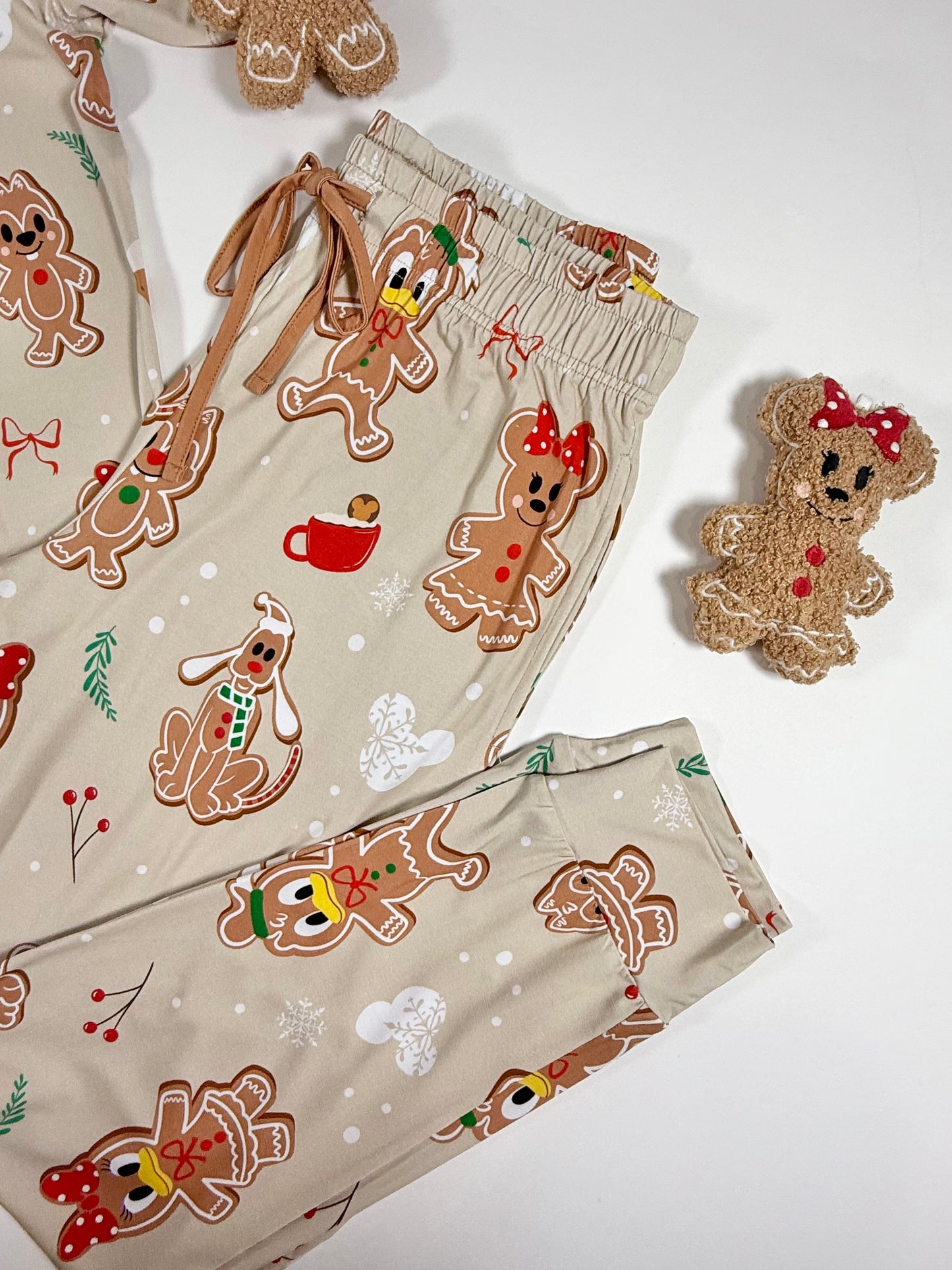 Gingerbread Christmas Women's 2pc Jogger Pajamas