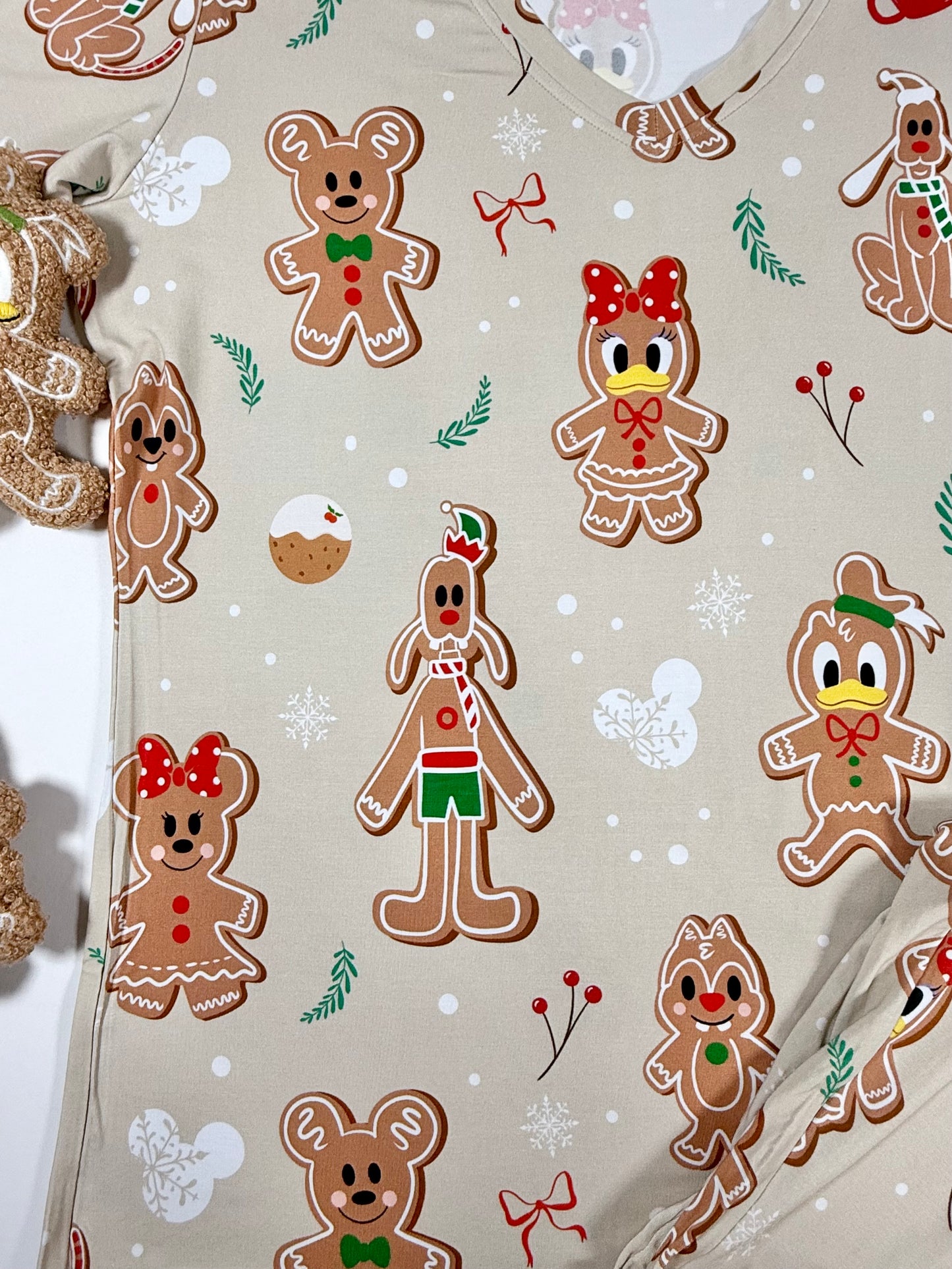 Gingerbread Christmas Women's 2pc Jogger Pajamas