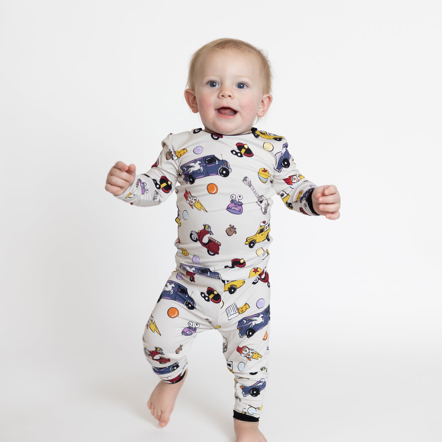 Animated Icons 2pc Long Sleeve Pajamas