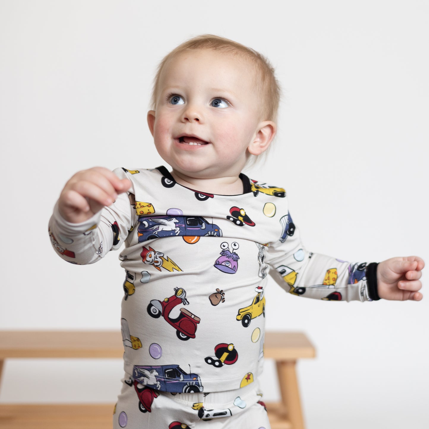 Animated Icons 2pc Long Sleeve Pajamas