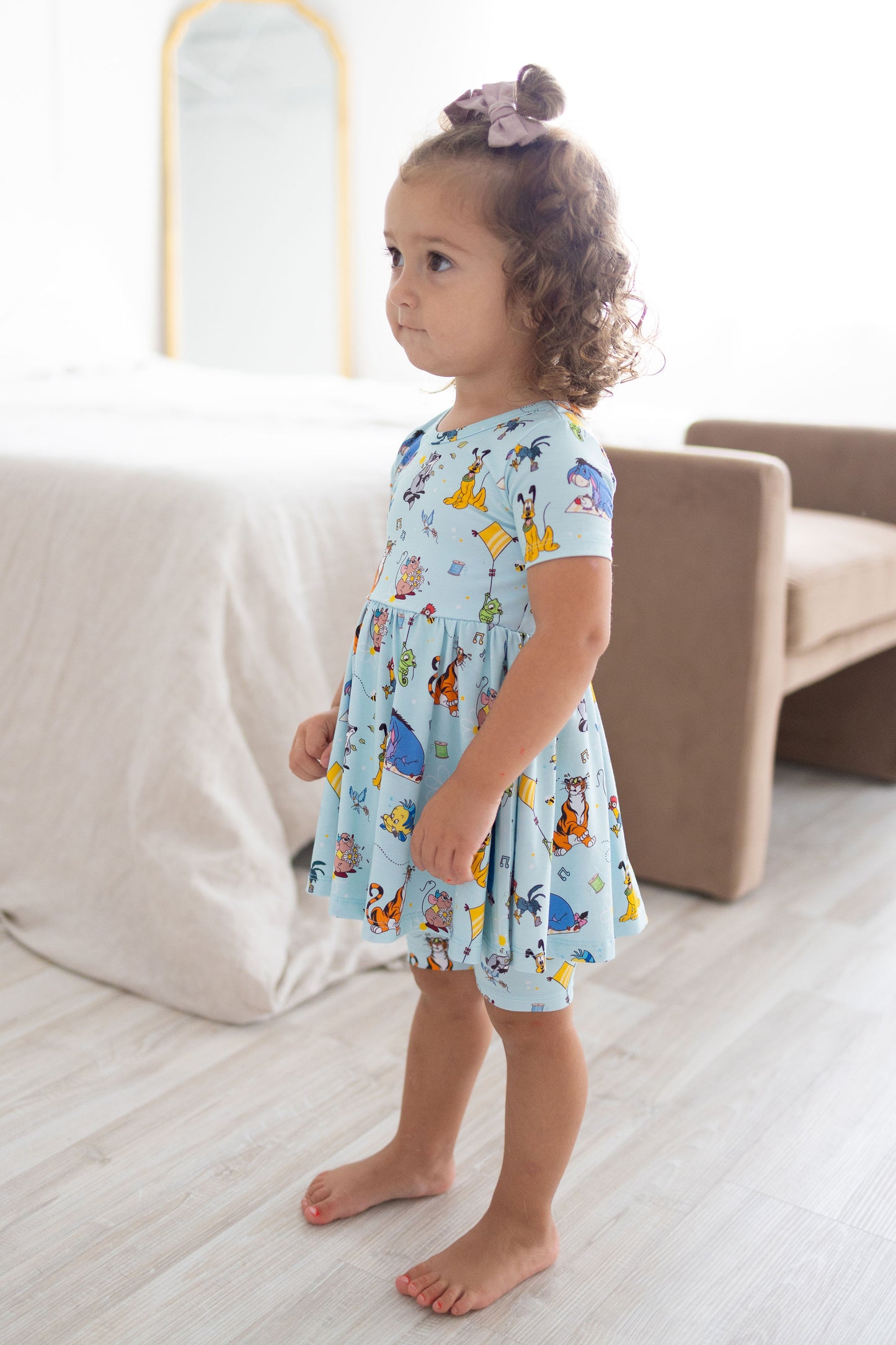 Spring Sidekicks Peplum top + biker shorts