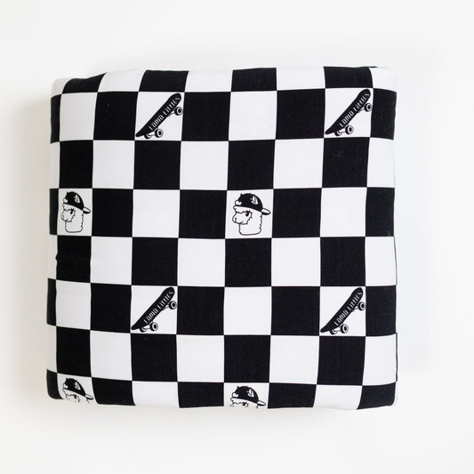 Checkered Llamas Snuggle Blanket