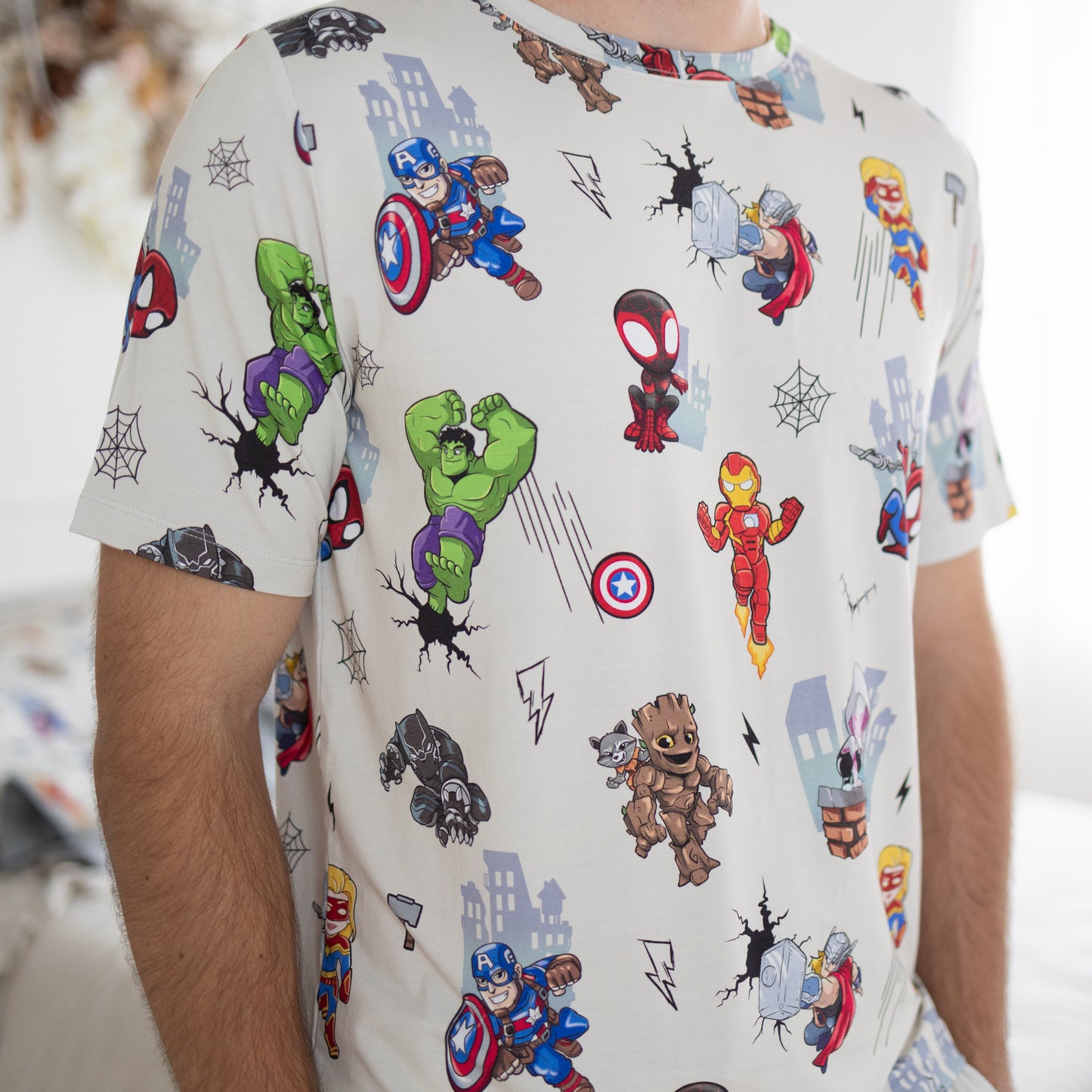 Superhero Squad Mens 2pc Pajamas