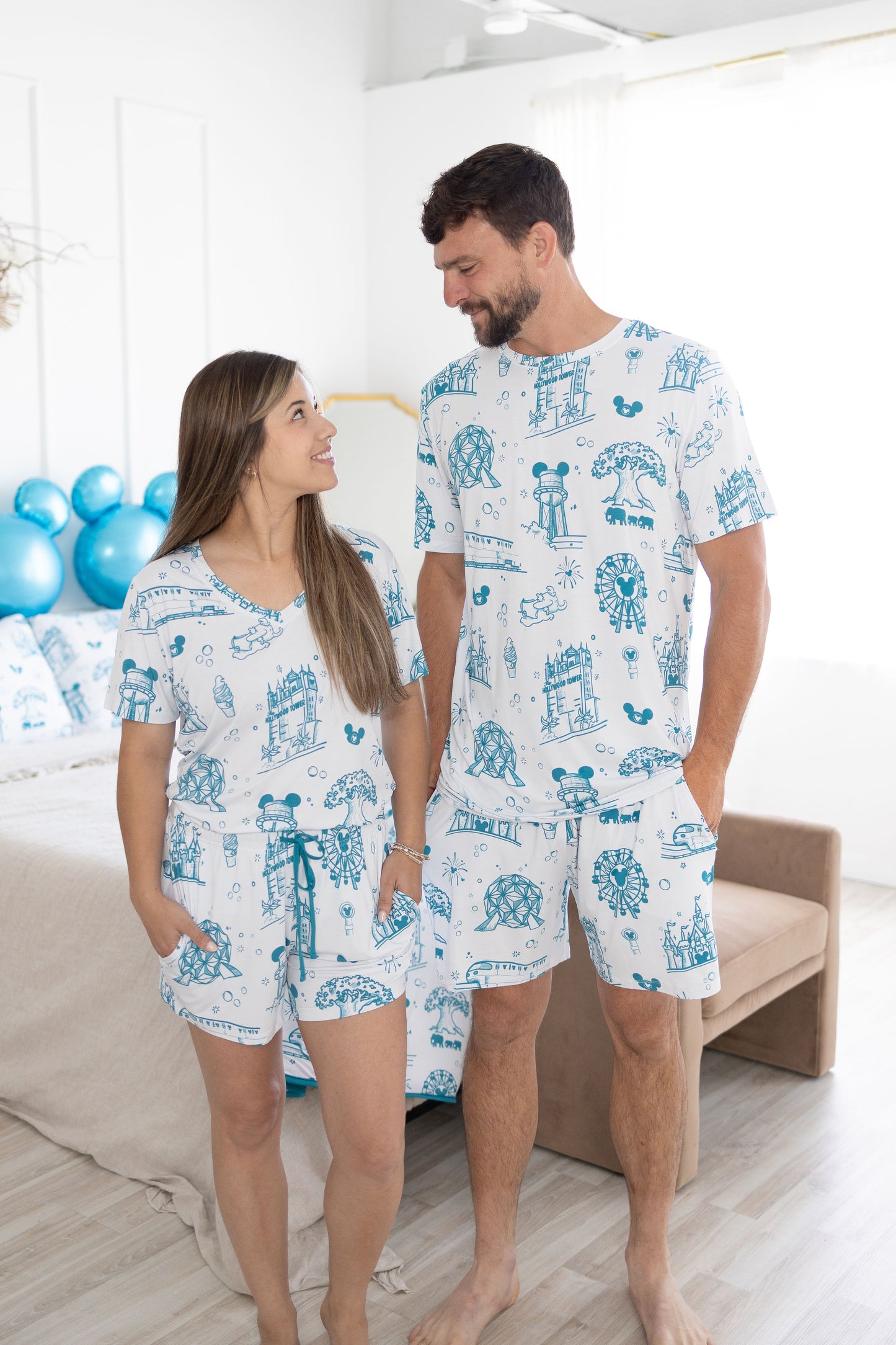 Summer Parks Women's 2pc Short Pajamas