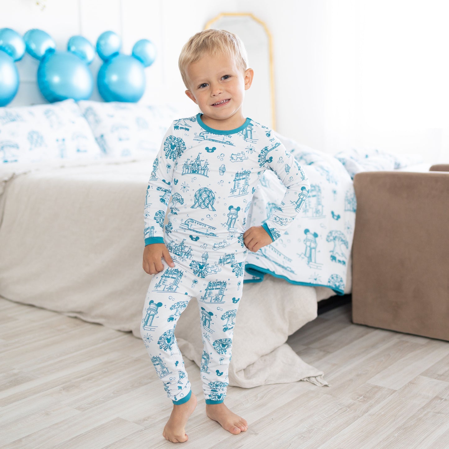 Summer Parks 2pc Long Sleeve Pajamas