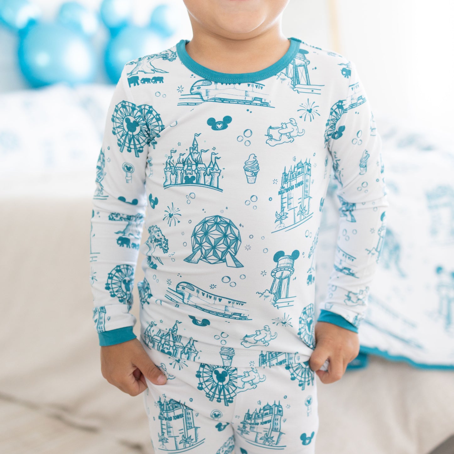 Summer Parks 2pc Long Sleeve Pajamas