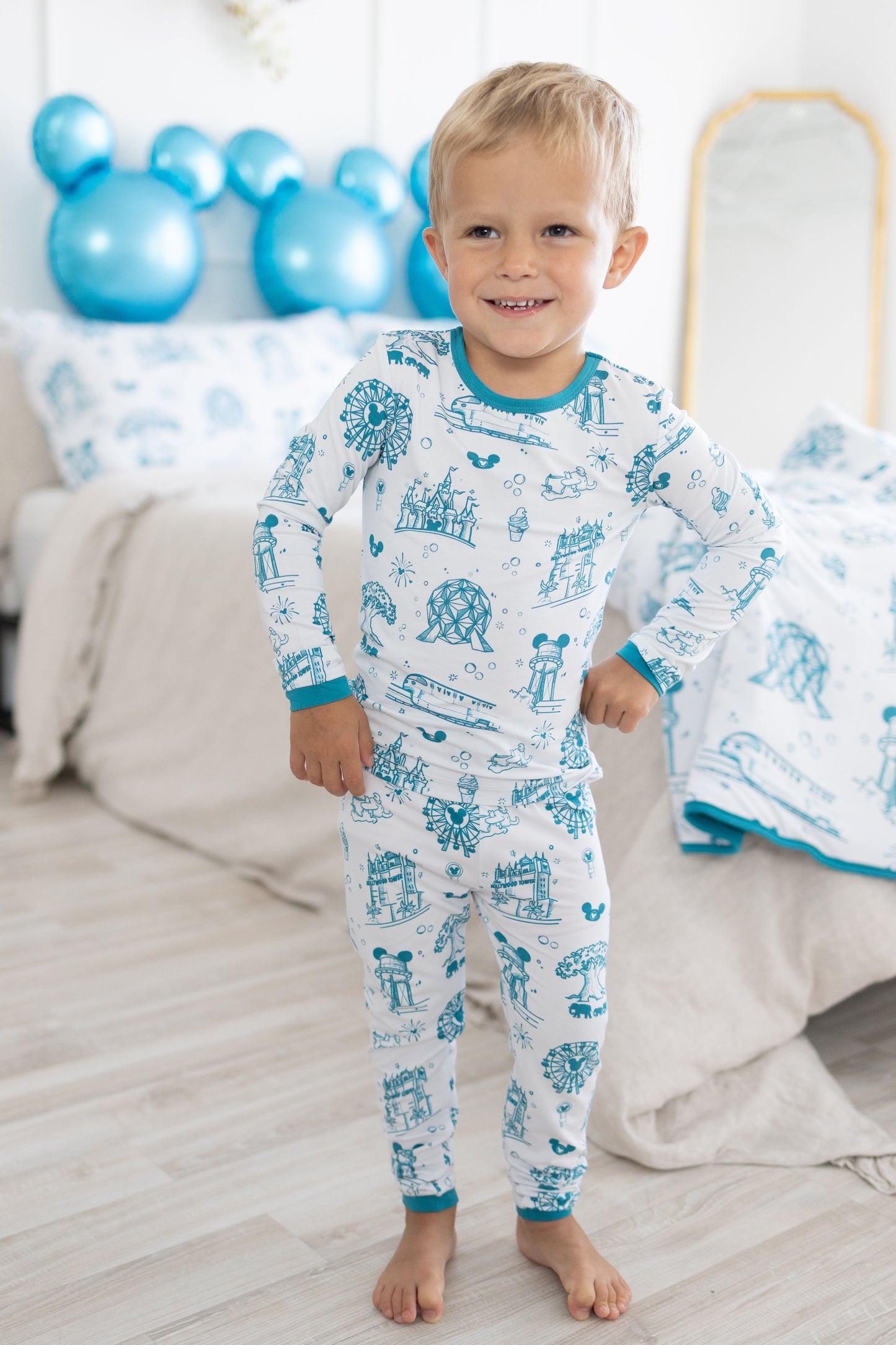 Summer Parks 2pc Long Sleeve Pajamas