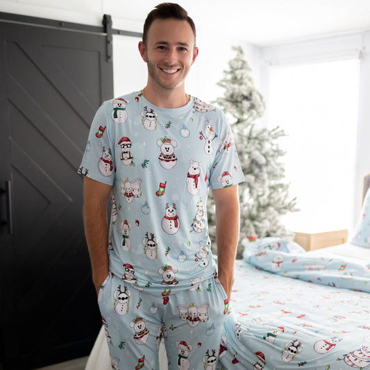 Frosty Friends Mens Pajama Separates