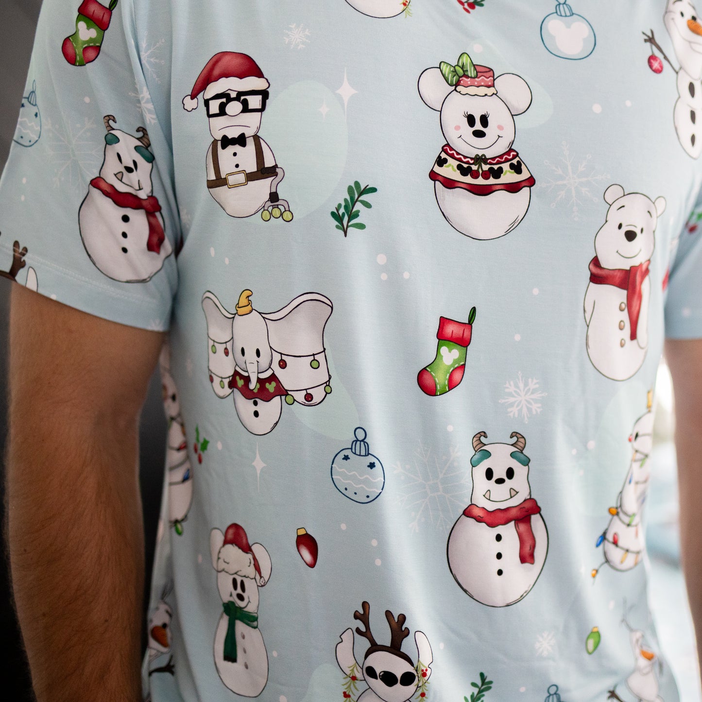 Frosty Friends Mens Pajama Separates