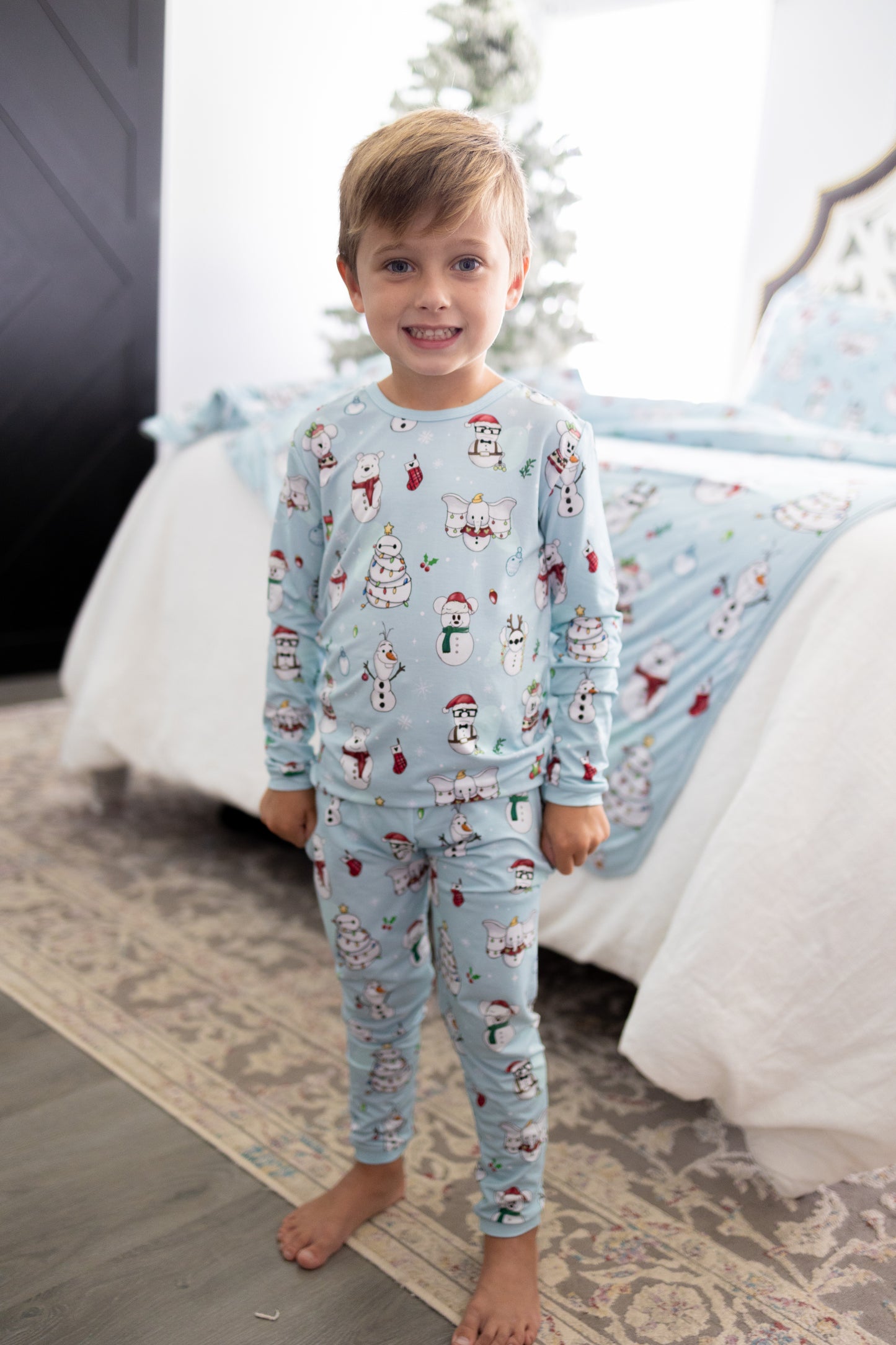 Frosty Friends 2pc Long Sleeve Pajamas