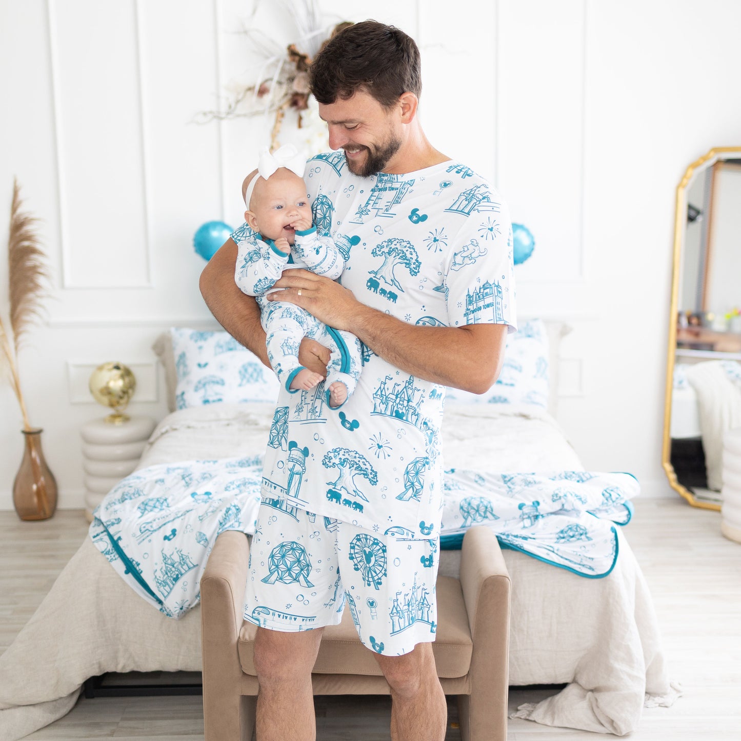 Summer Parks Mens 2pc Pajamas