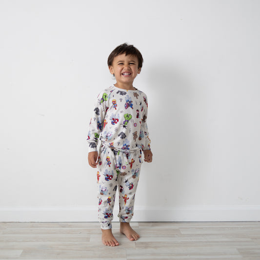 Superhero Squad Long Sleeve French Terry Jogger Set