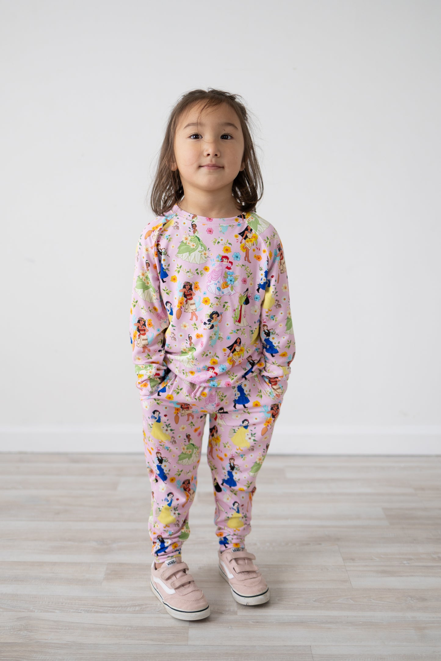 Princess Blooms Long Sleeve French Terry Jogger Set