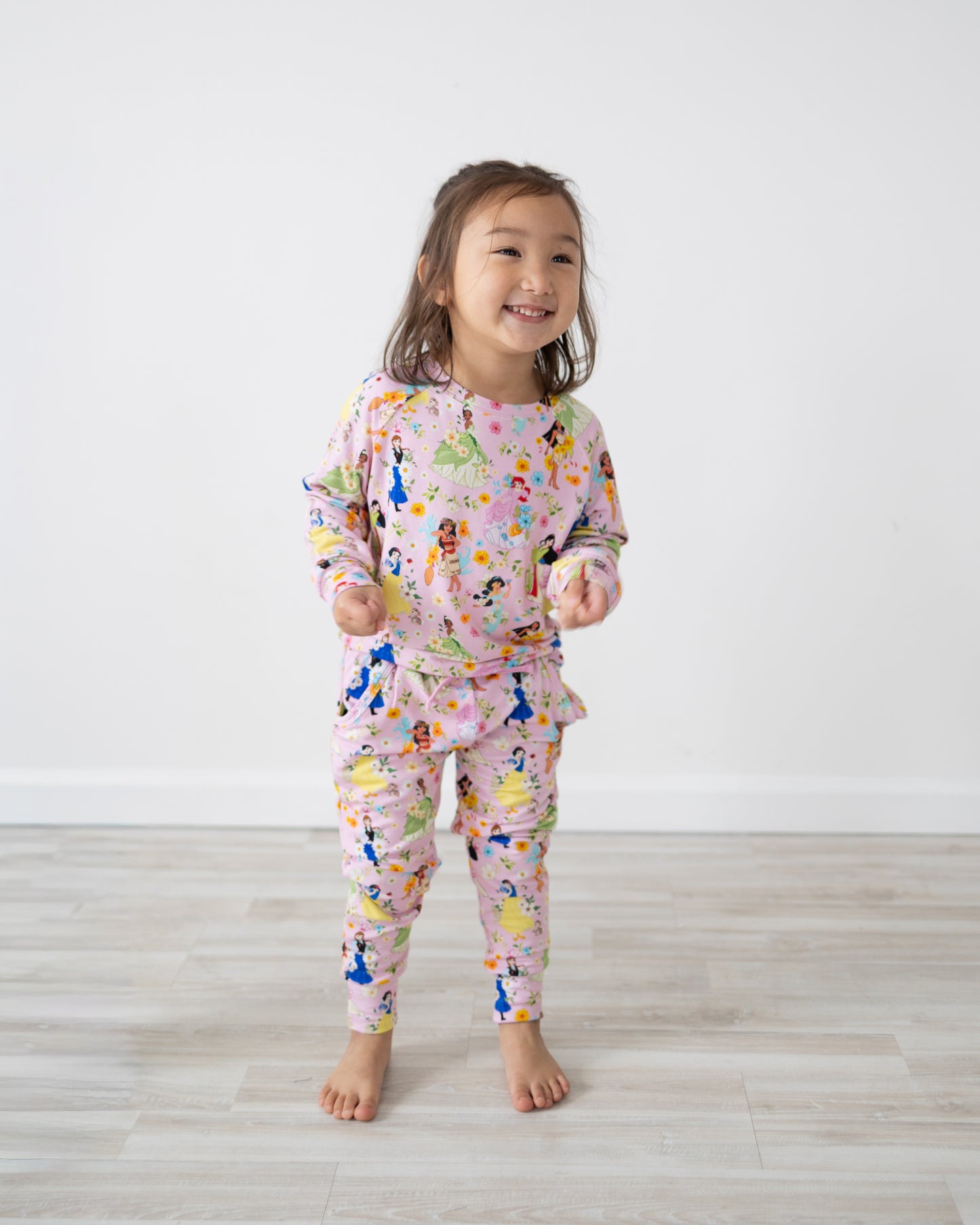 Princess Blooms Long Sleeve French Terry Jogger Set