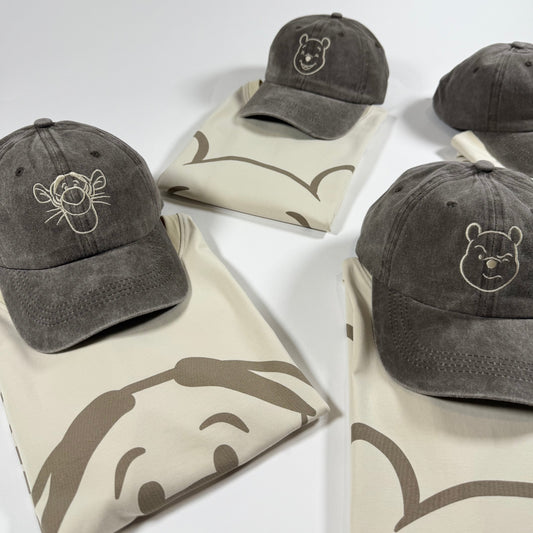 Oh Bother & Friends Adult Embroidered Hats