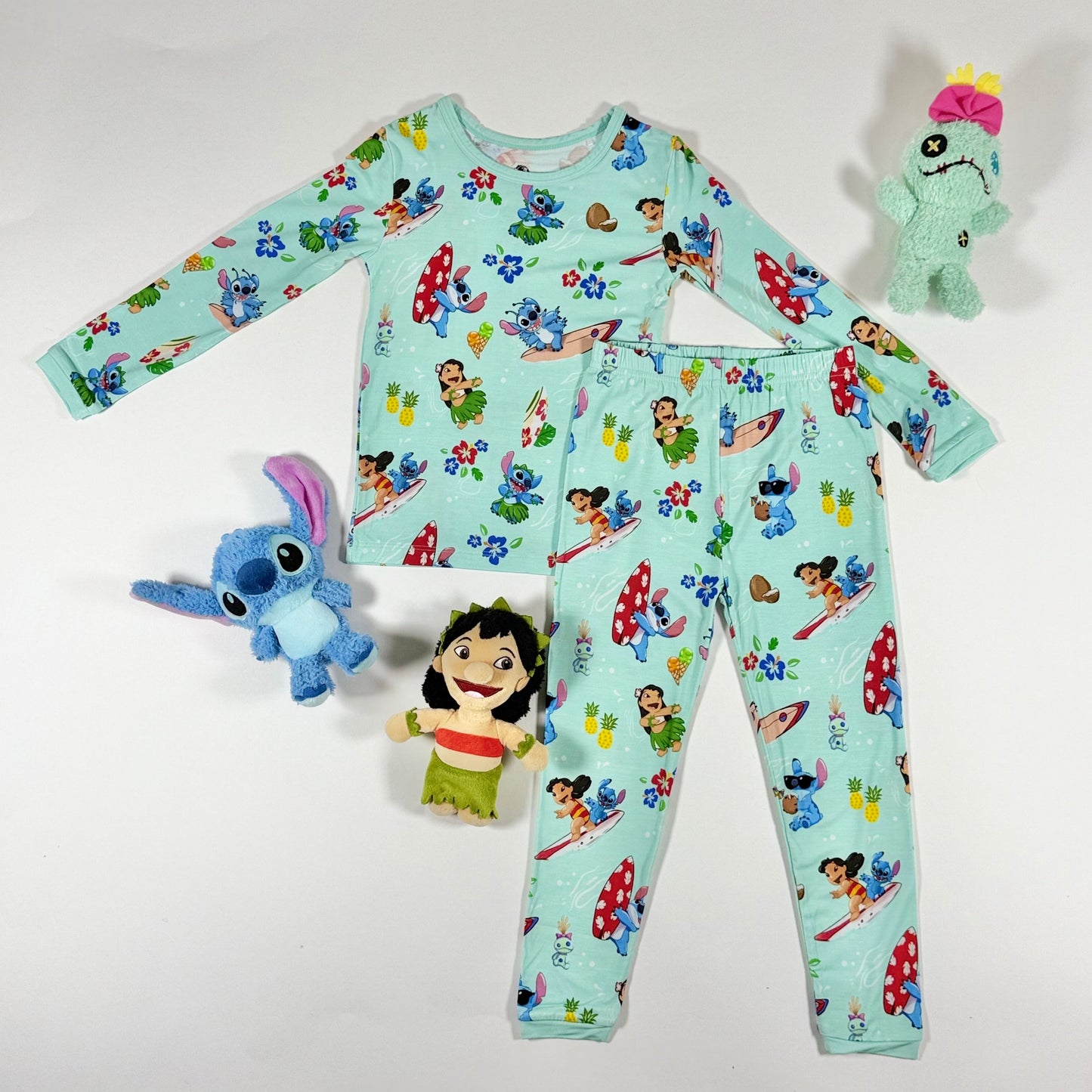 Ohana Surf 2pc Long Sleeve Pajamas