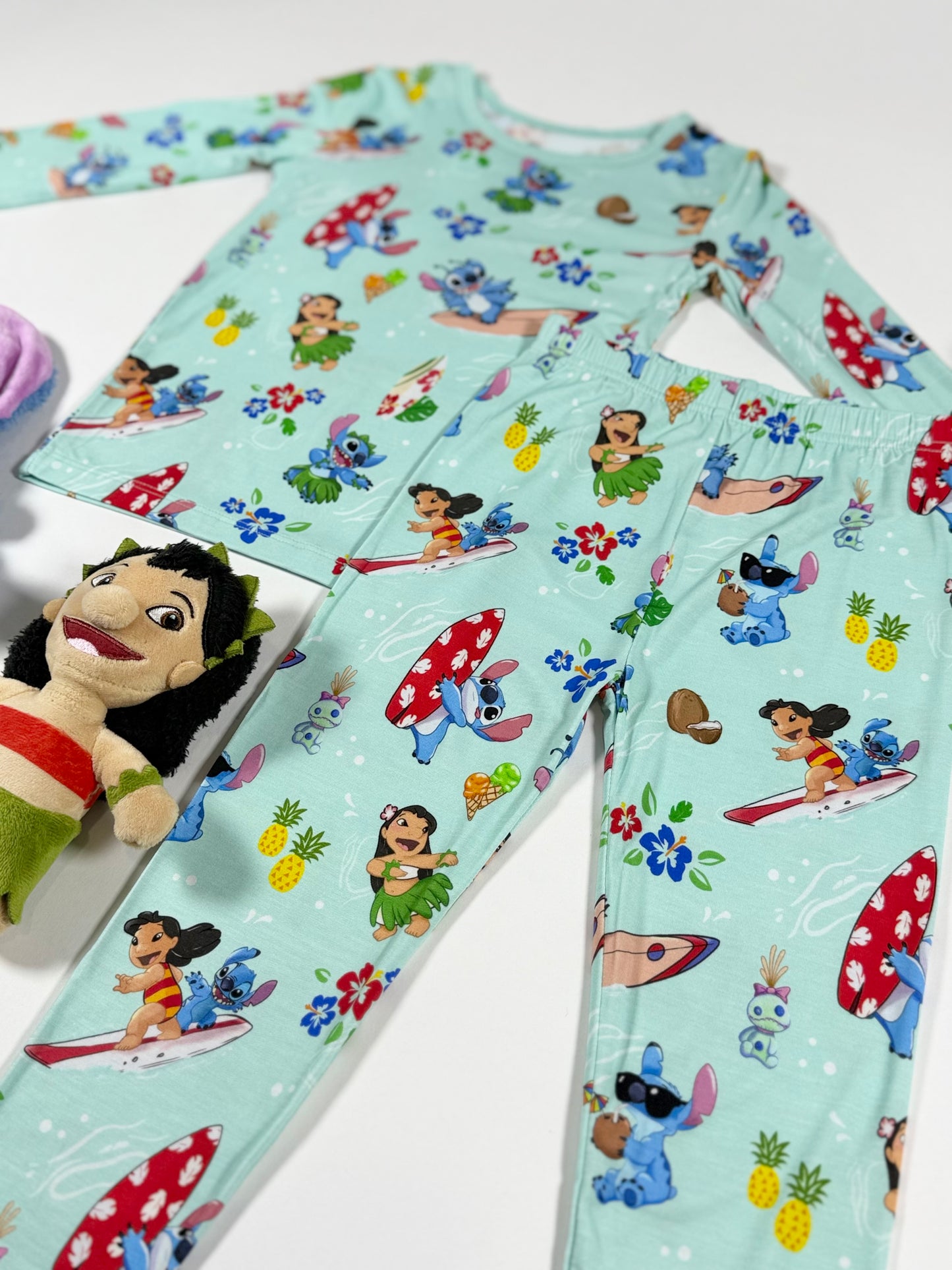 Ohana Surf 2pc Long Sleeve Pajamas