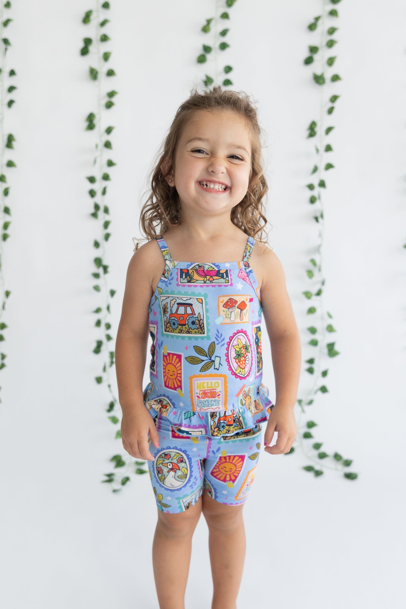 Summer Stamps Flutter Tank + Biker Set