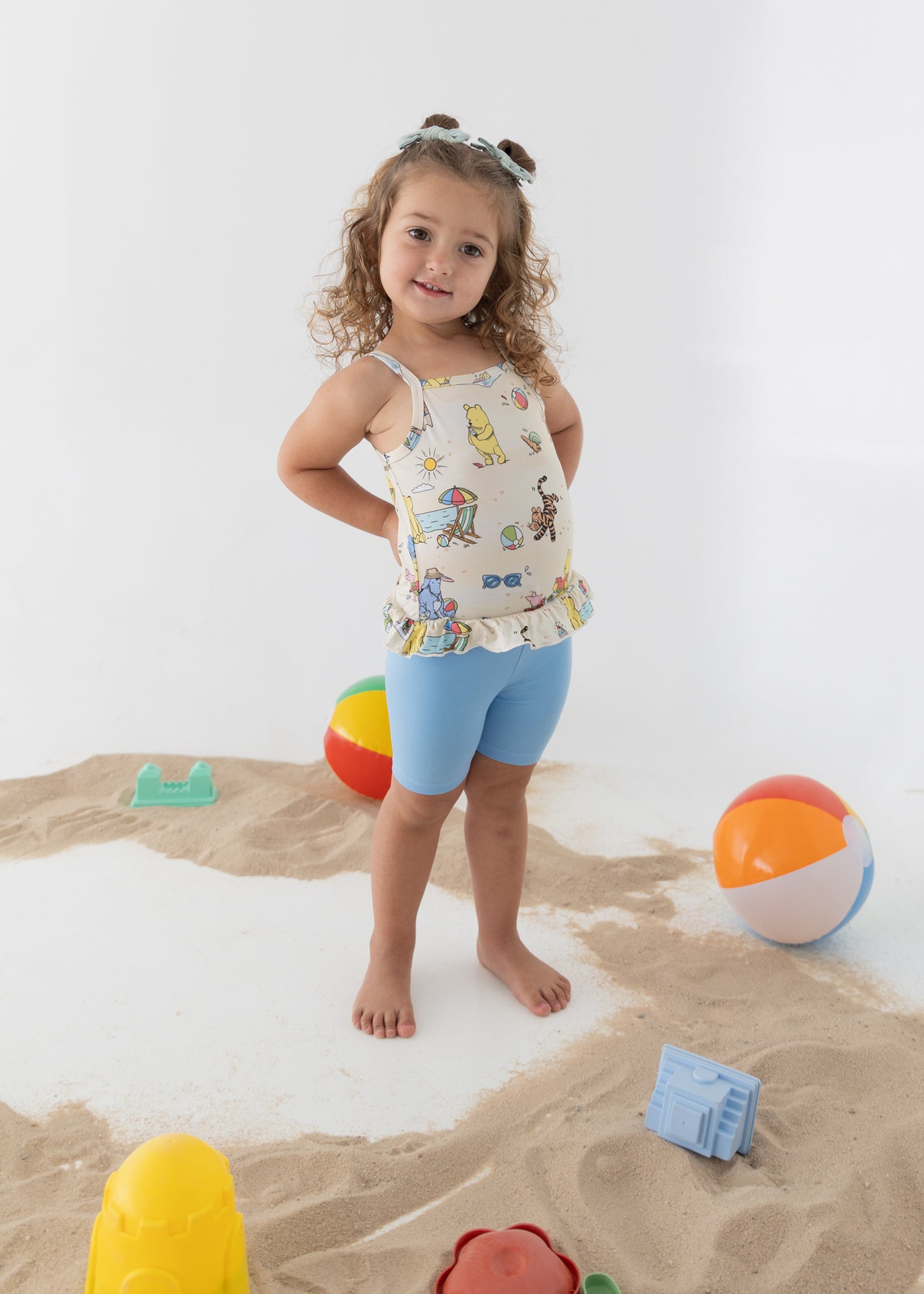 Beach Day Flutter Tank + Biker Set