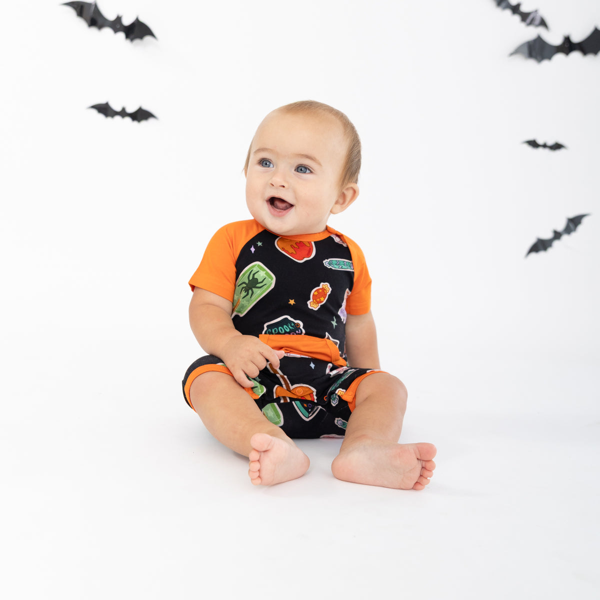 Spooky Icons Shortie Romper