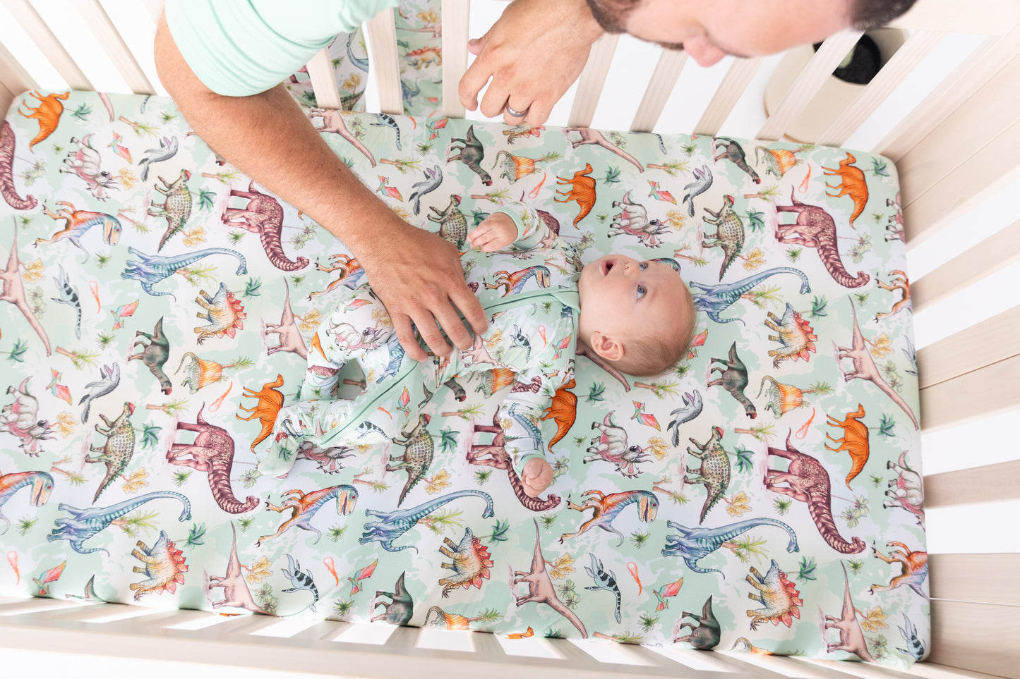 Dino World Crib Sheet