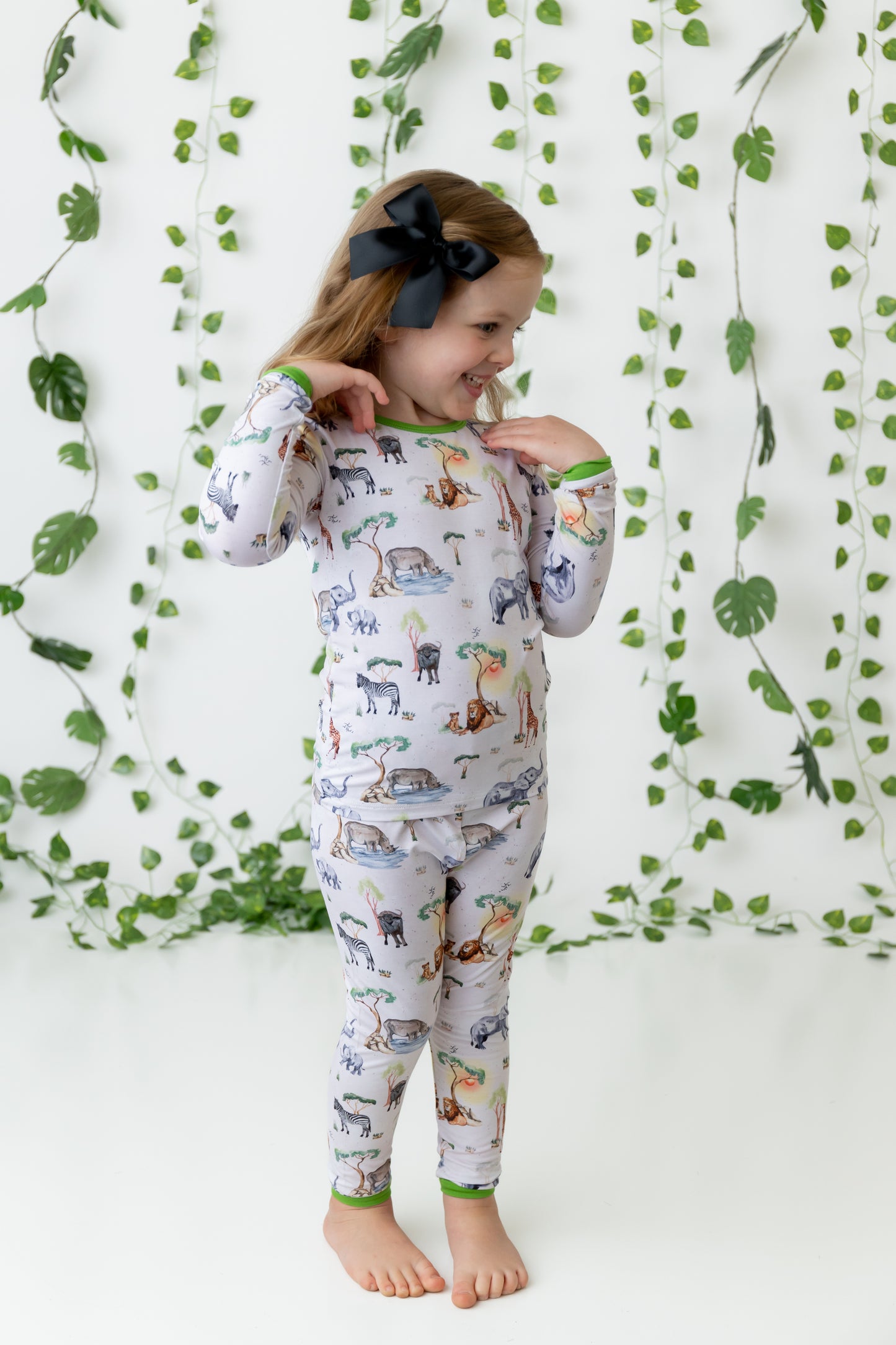 Safari 2pc Long Sleeve Toddler Pajamas