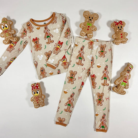 Gingerbread Christmas 2pc Long Sleeve Pajamas