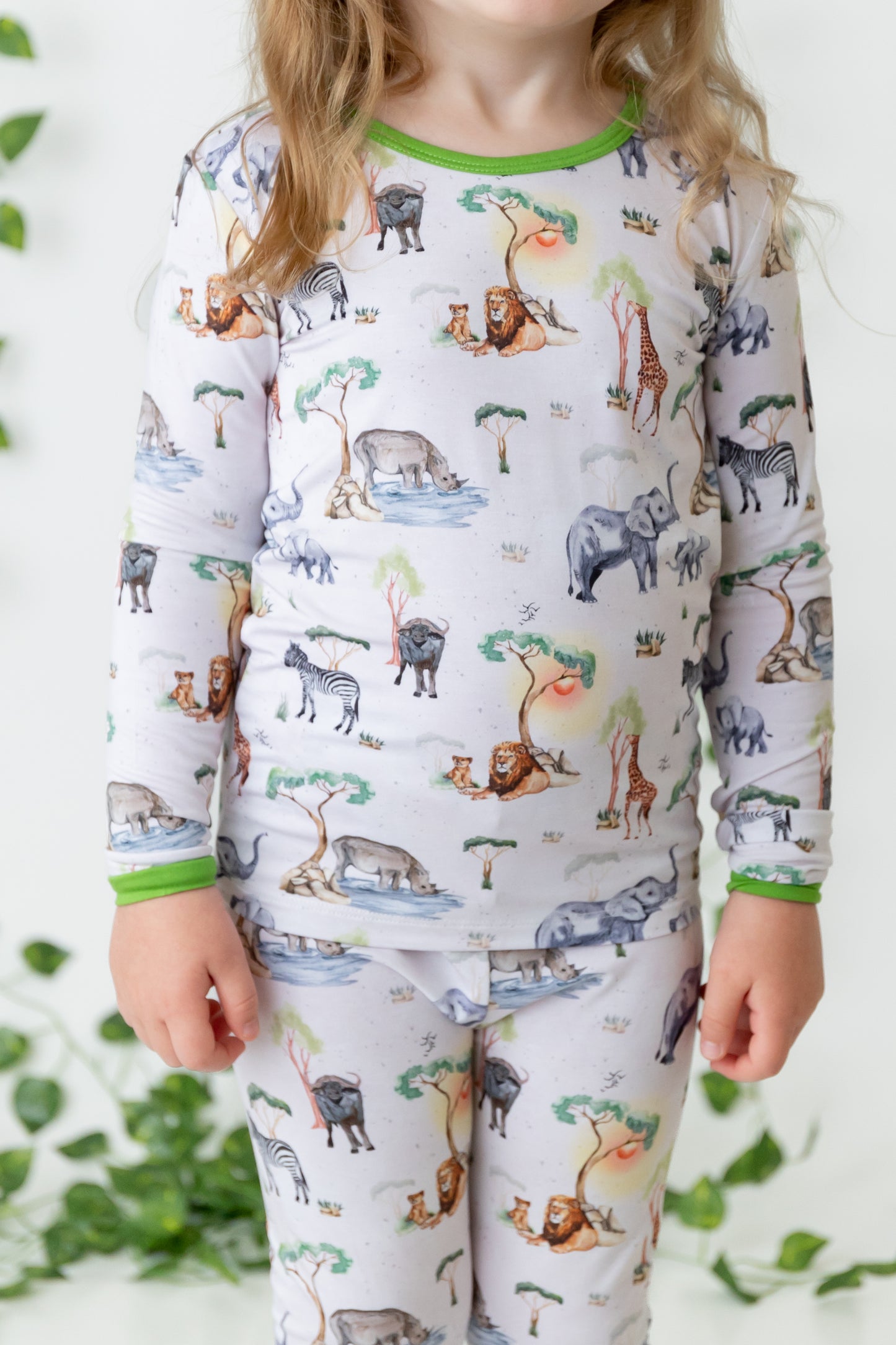 Safari 2pc Long Sleeve Toddler Pajamas