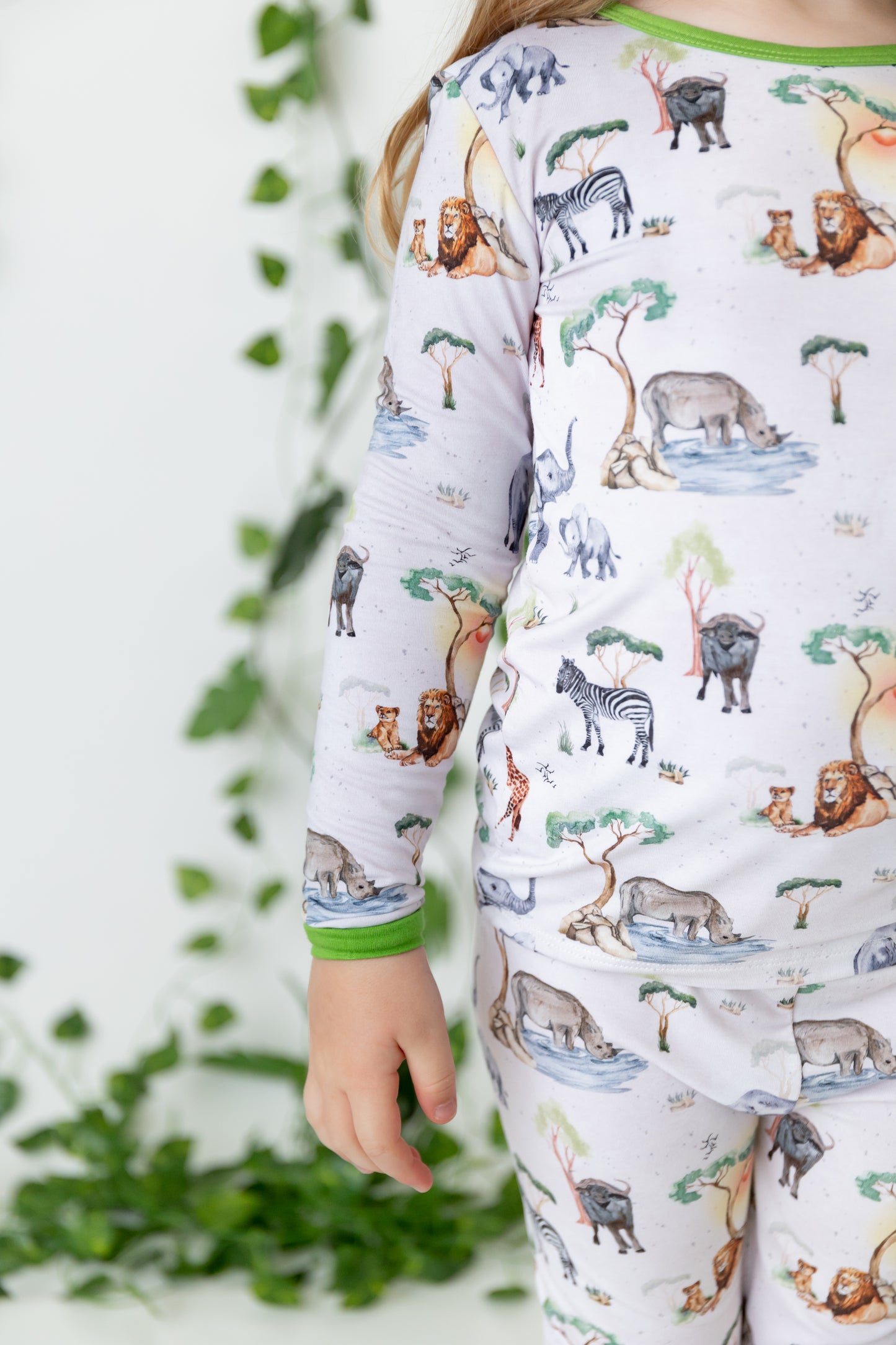 Safari 2pc Long Sleeve Toddler Pajamas