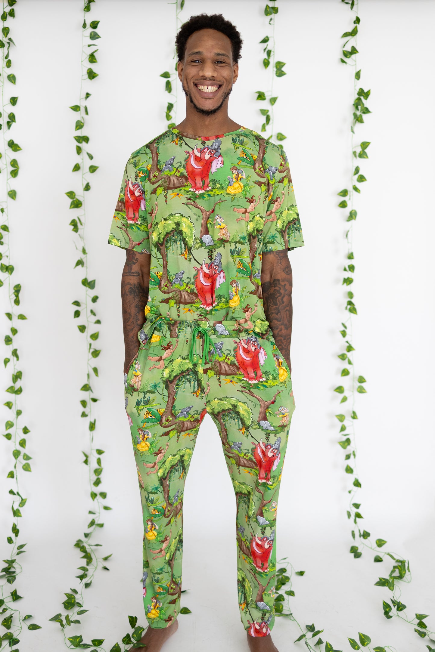Raised by the Jungle Unisex Adult Pajama Separates
