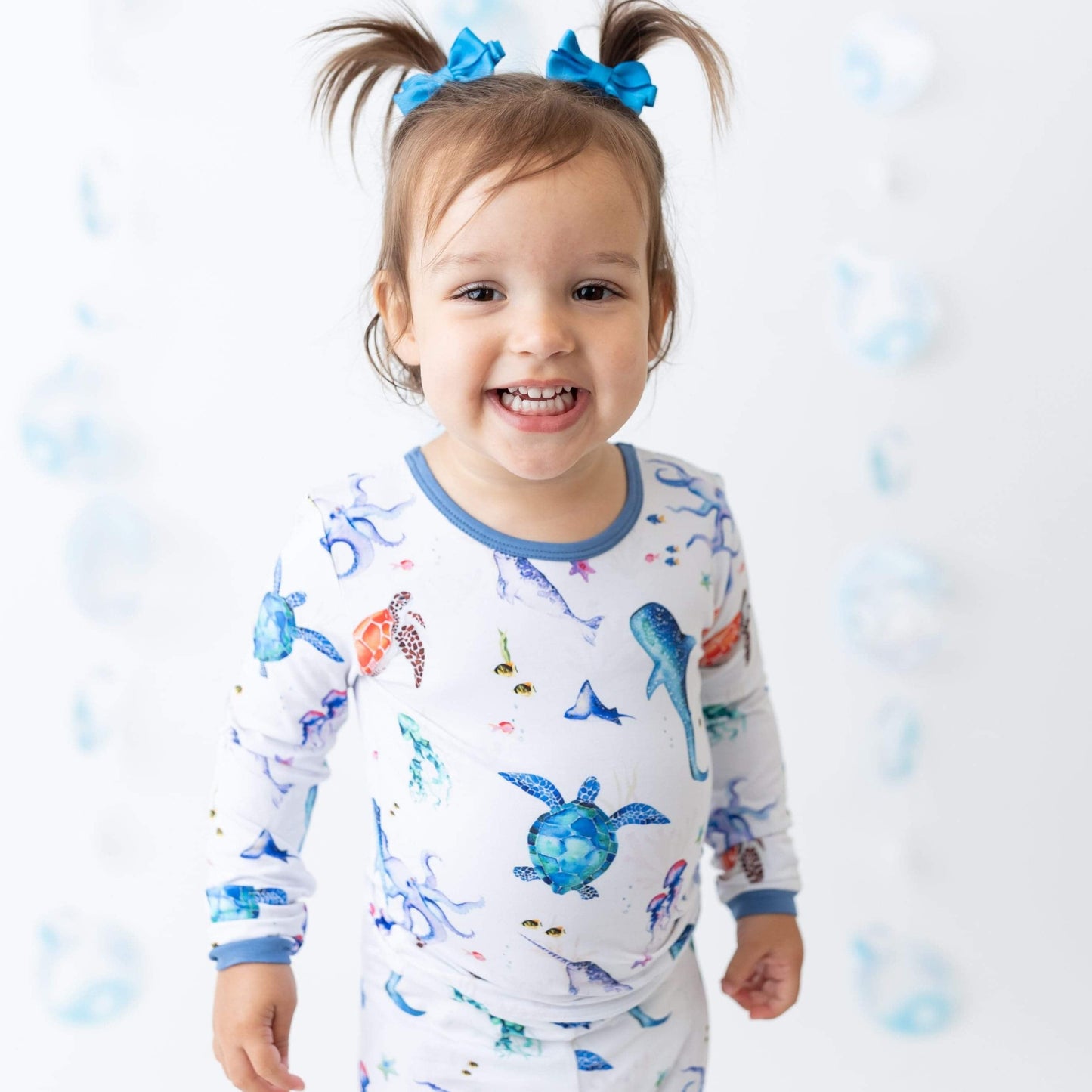 Marine Life 2pc Long Sleeve Toddler Pajamas