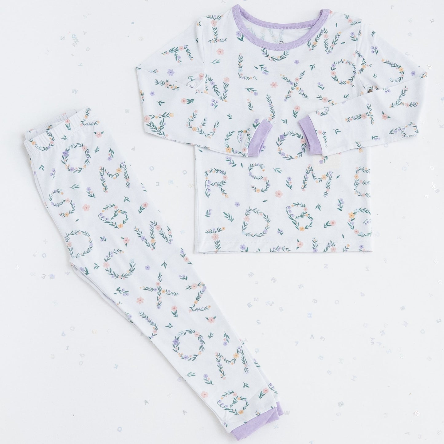 Blooming ABC's 2pc Long Sleeve Toddler Pajamas