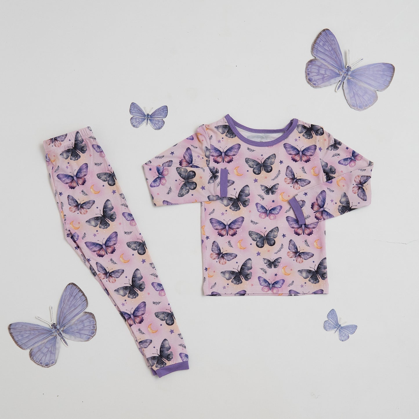 Mystical Butterfly 2pc Long Sleeve Toddler Pajamas