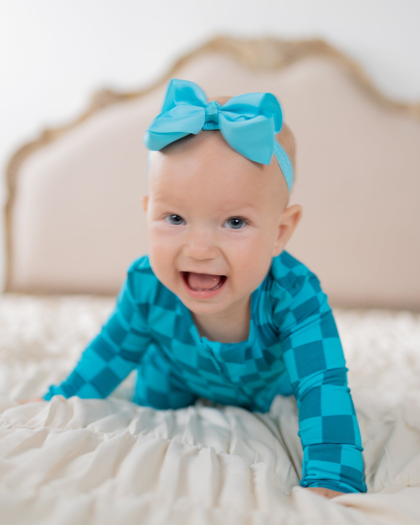 Teal Checks Convertible Zippy