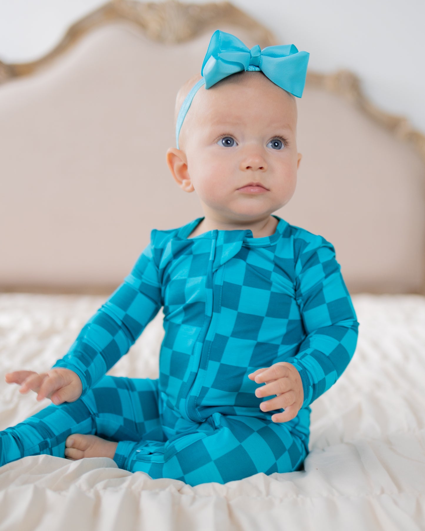 Teal Checks Convertible Zippy