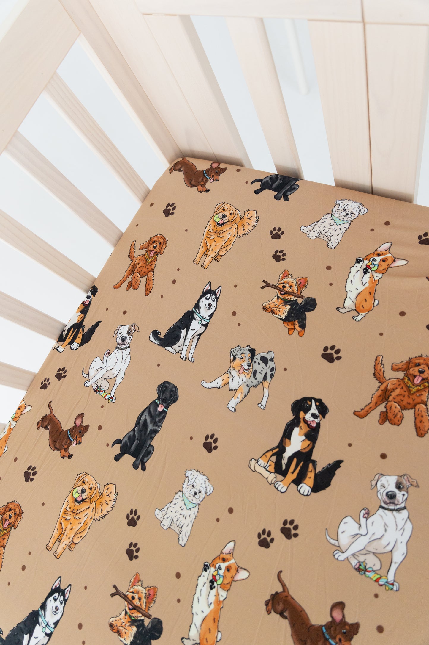Snuggle Pups Crib Sheet