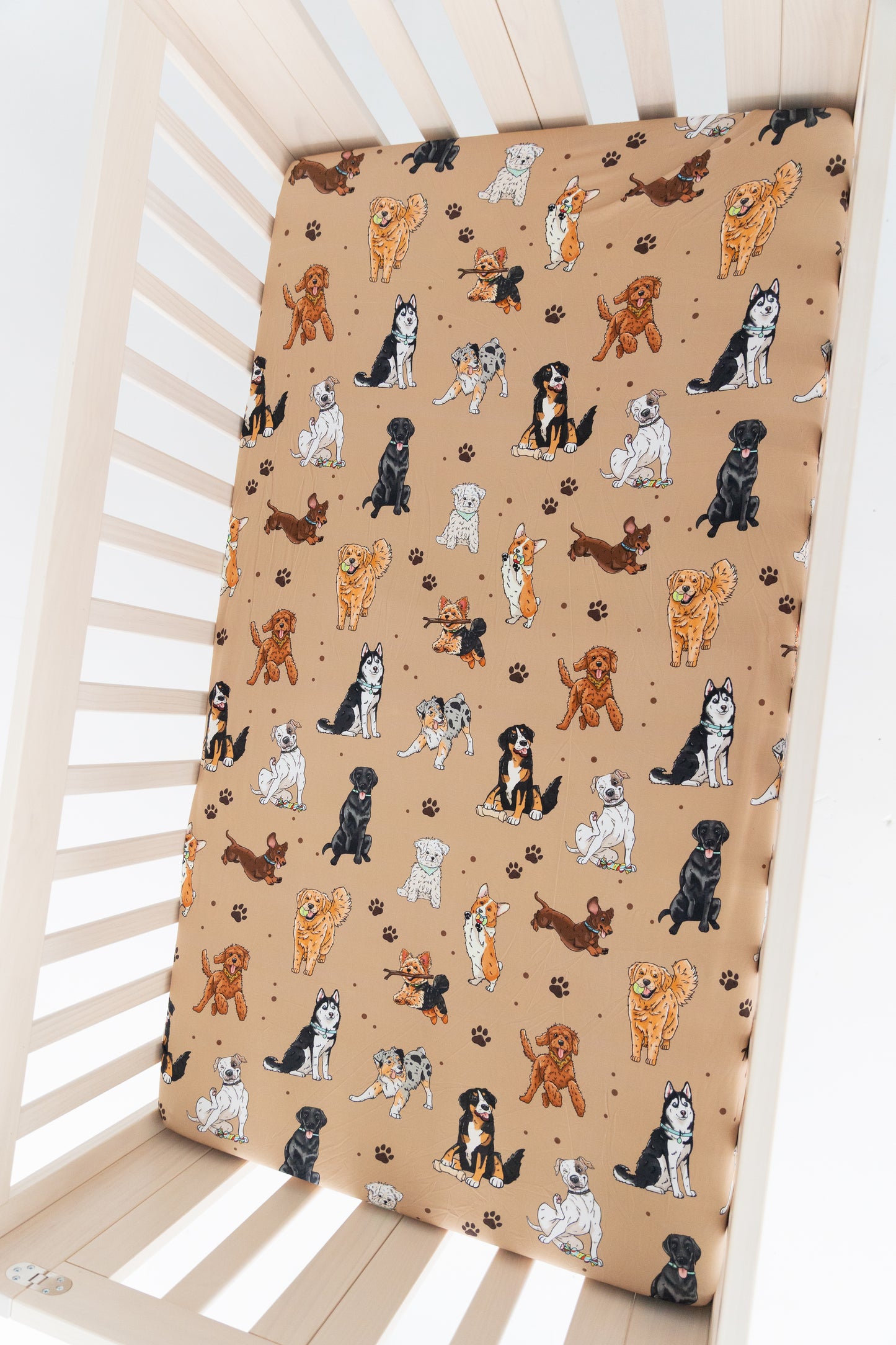 Snuggle Pups Crib Sheet